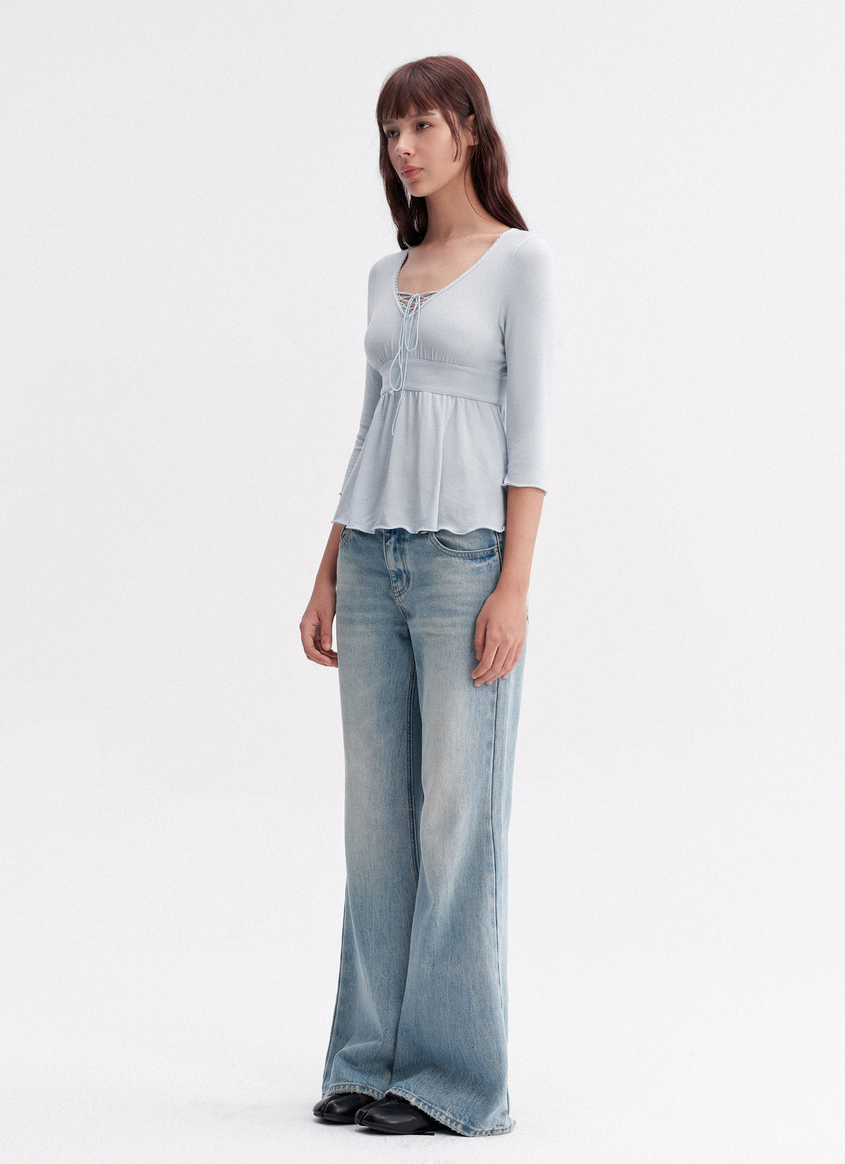 Cloud Drawstring Top