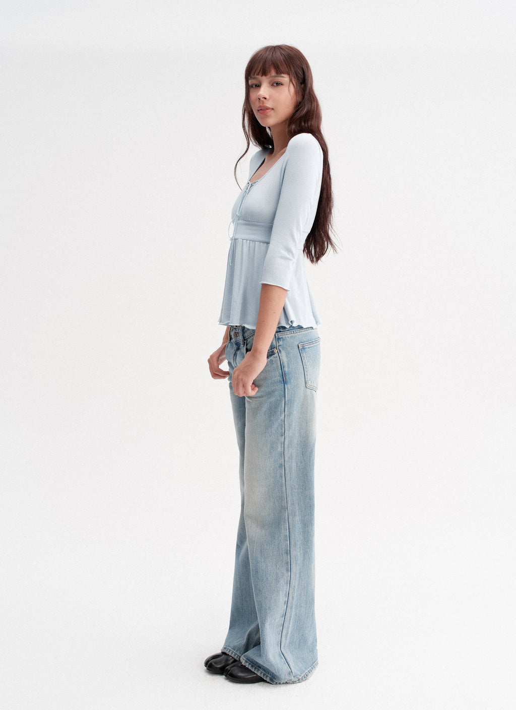 Cloud Drawstring Top