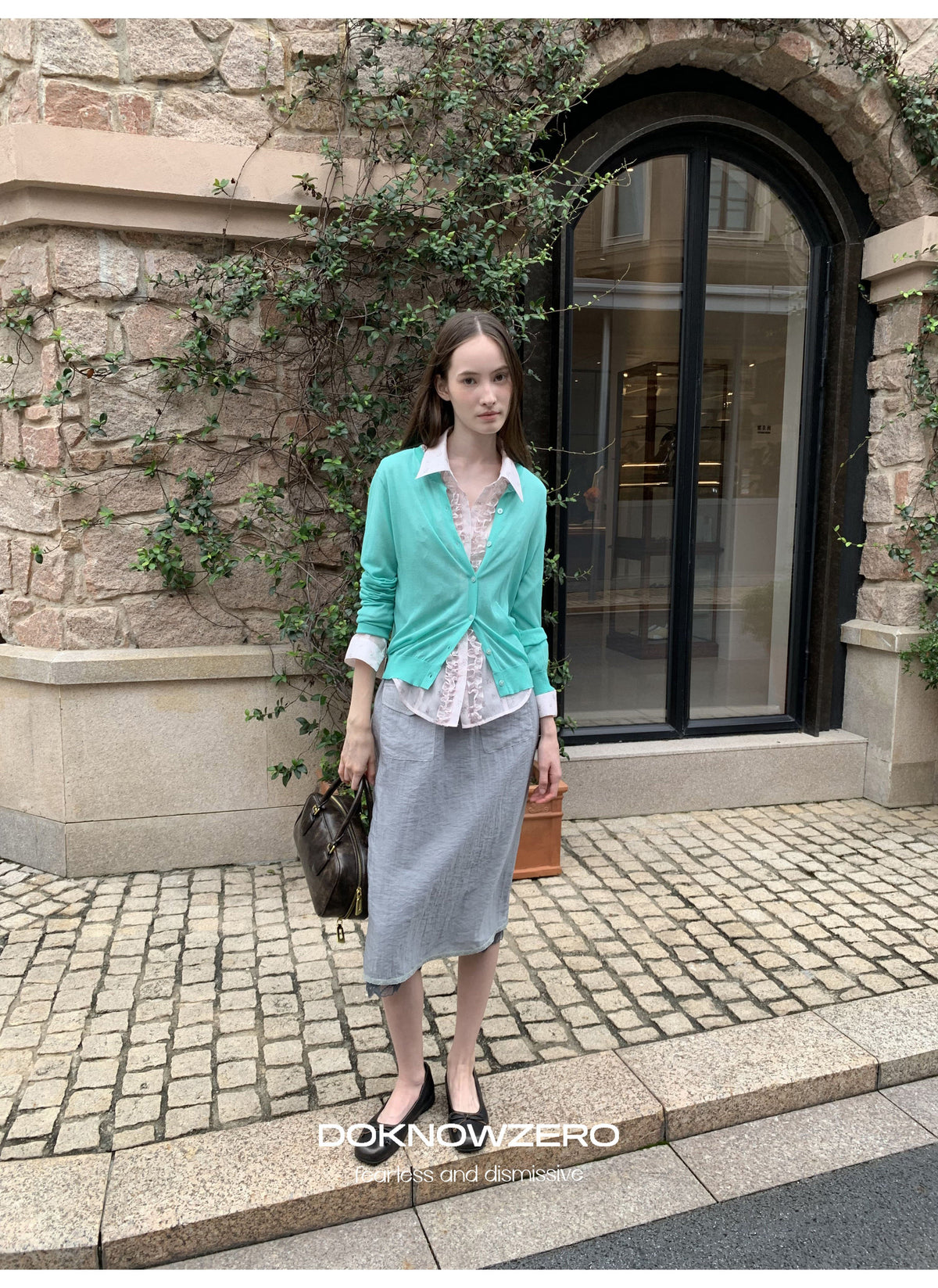 Aqua Mint Knit Cardigan