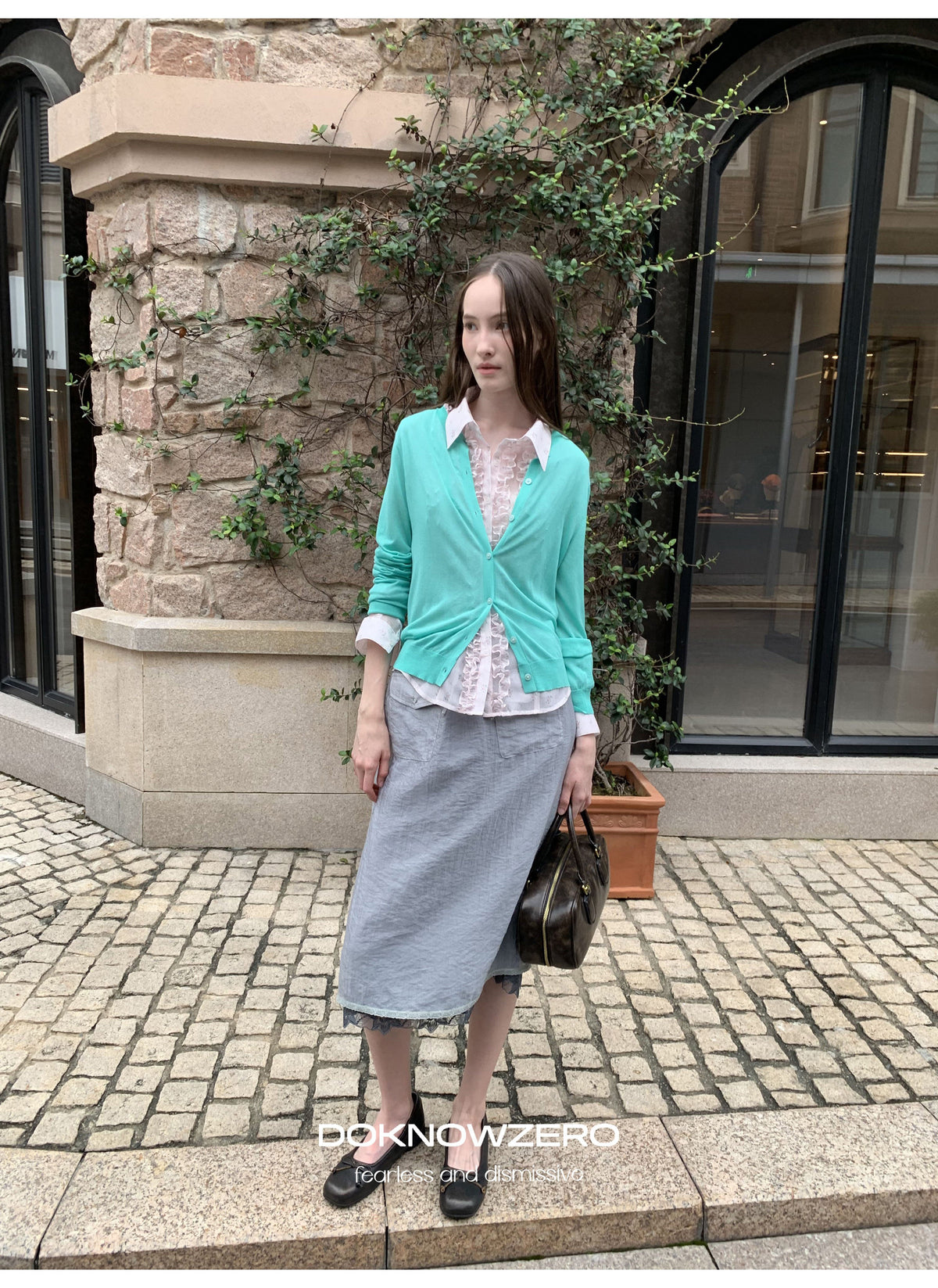Aqua Mint Knit Cardigan