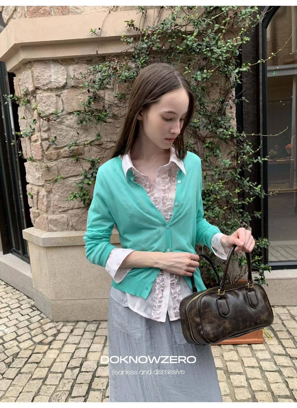 Aqua Mint Knit Cardigan
