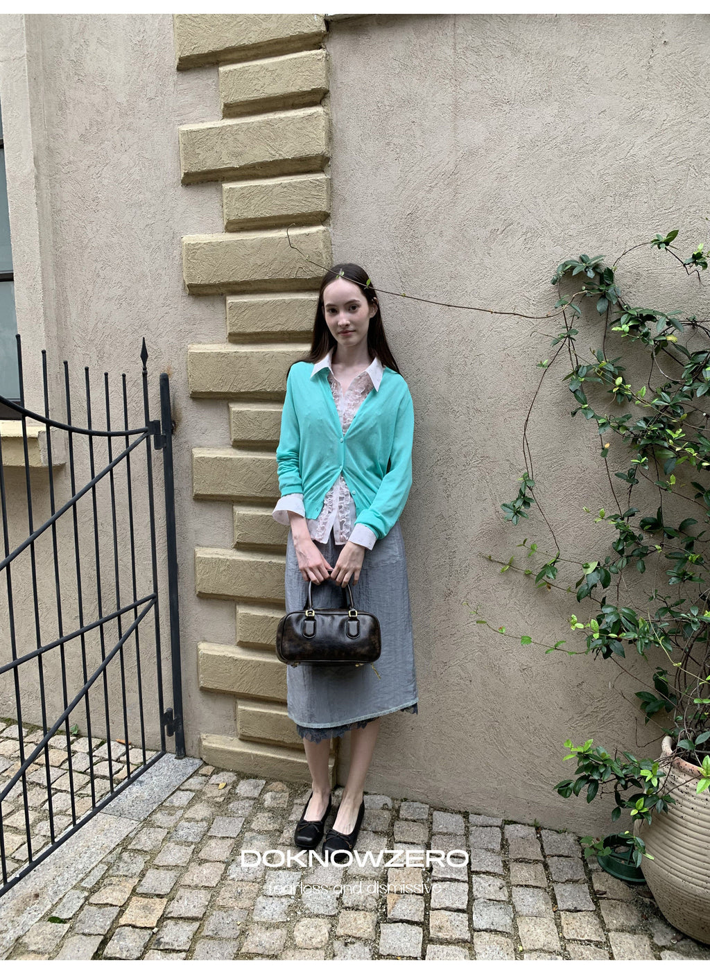 Aqua Mint Knit Cardigan