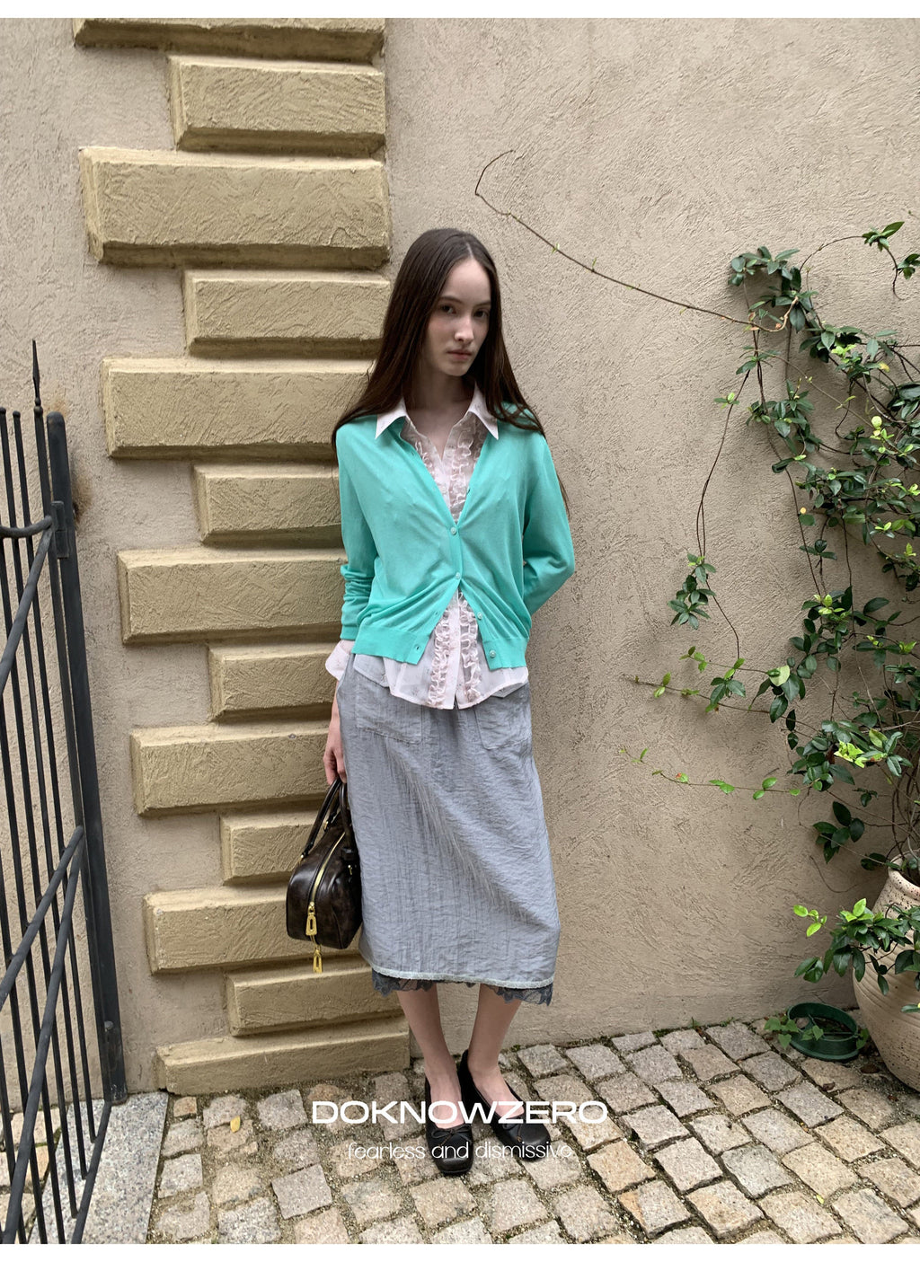 Aqua Mint Knit Cardigan