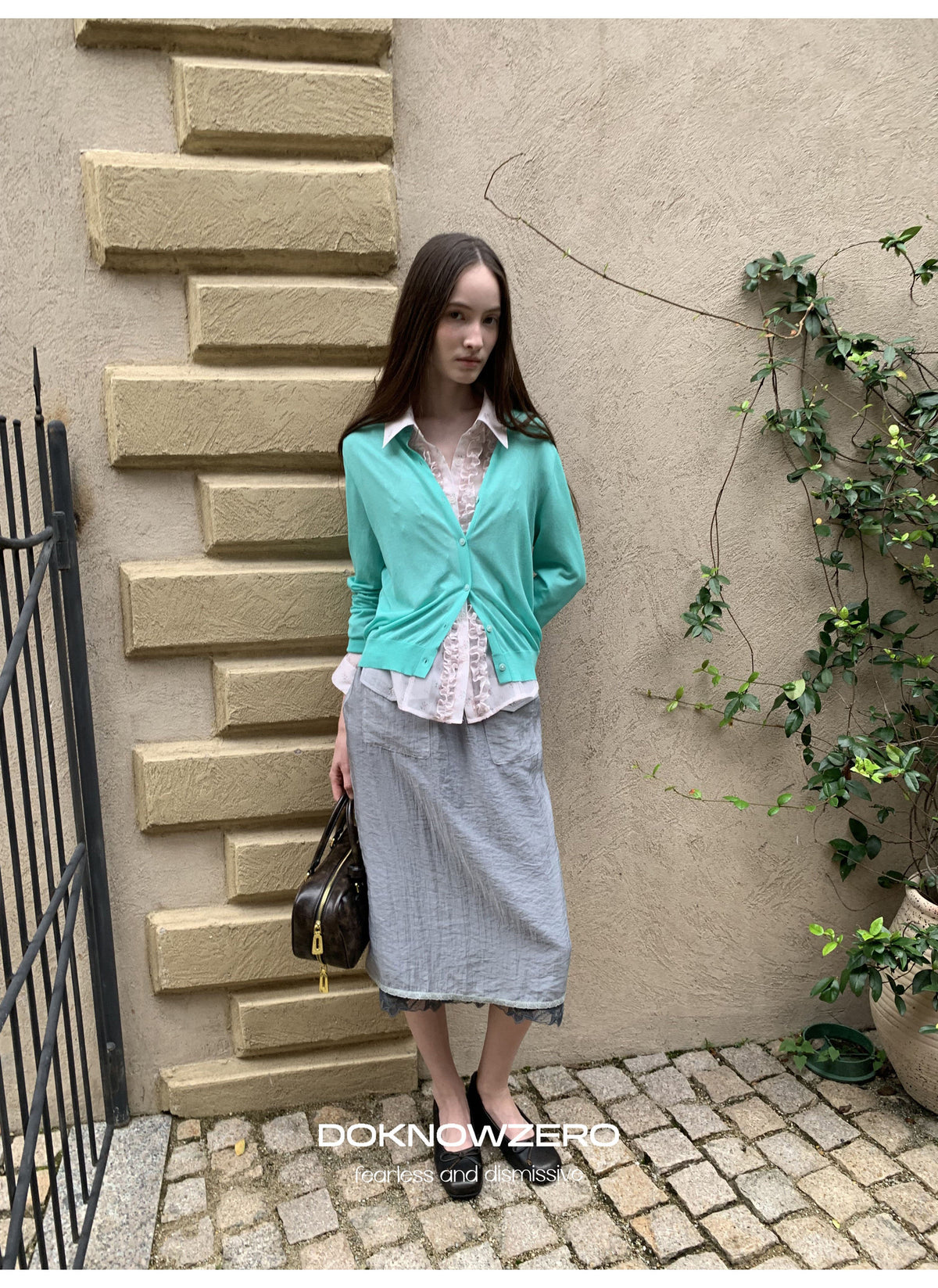 Aqua Mint Knit Cardigan