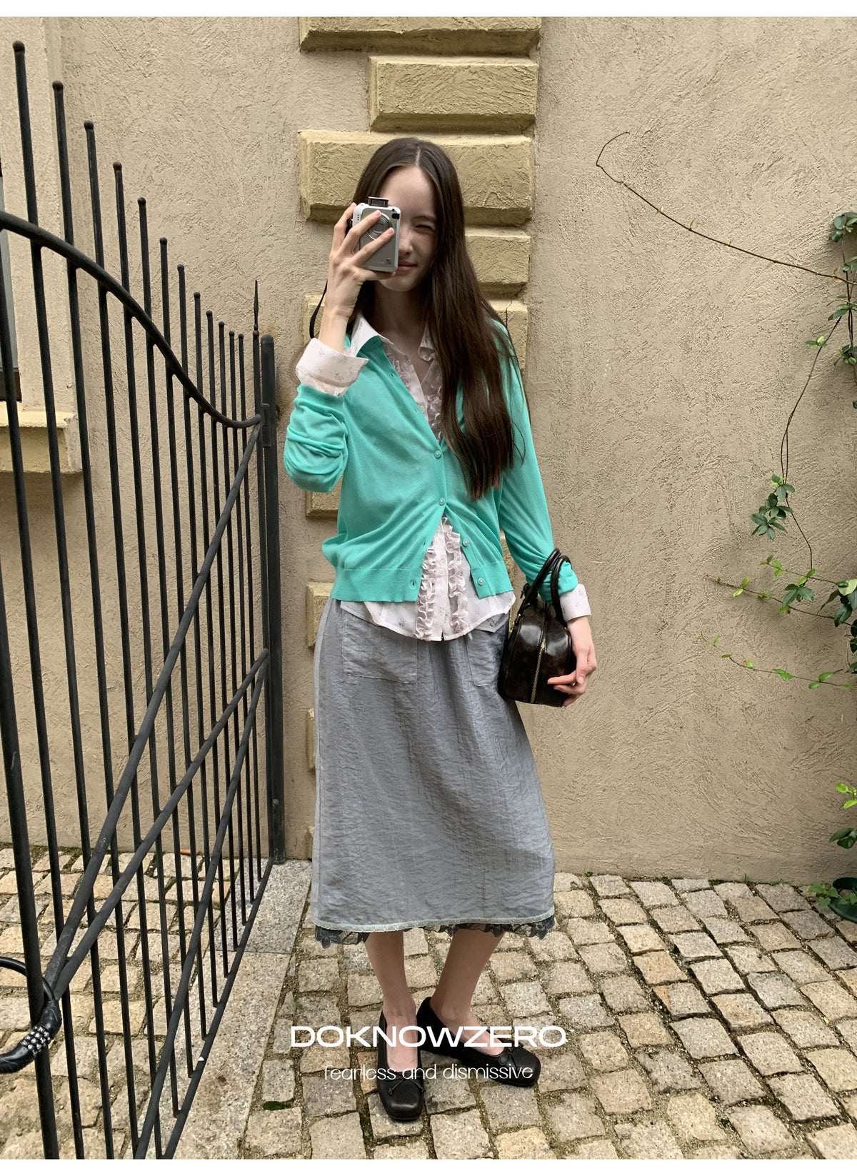 Aqua Mint Knit Cardigan