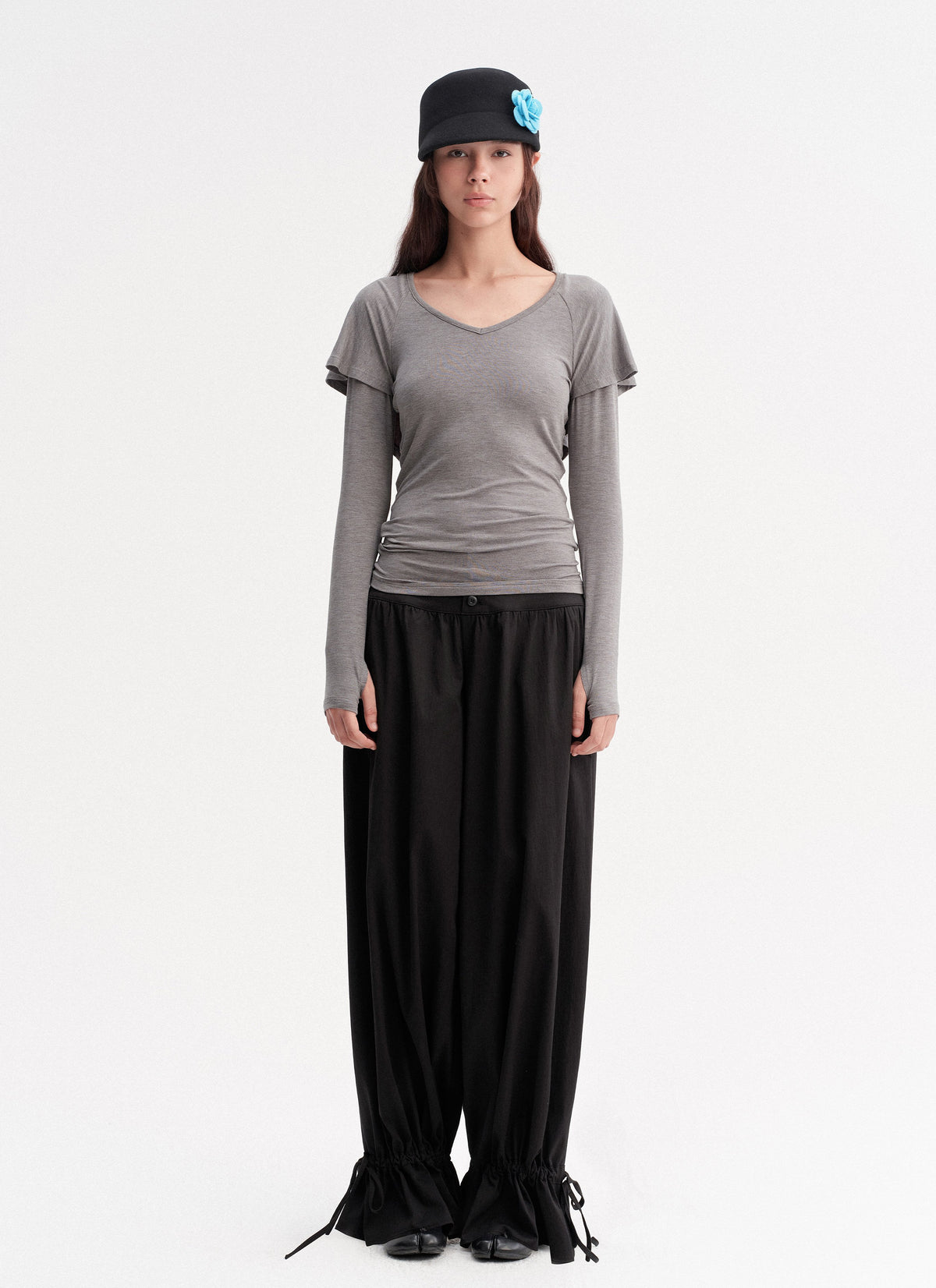 Cape Layered Sleeve Top