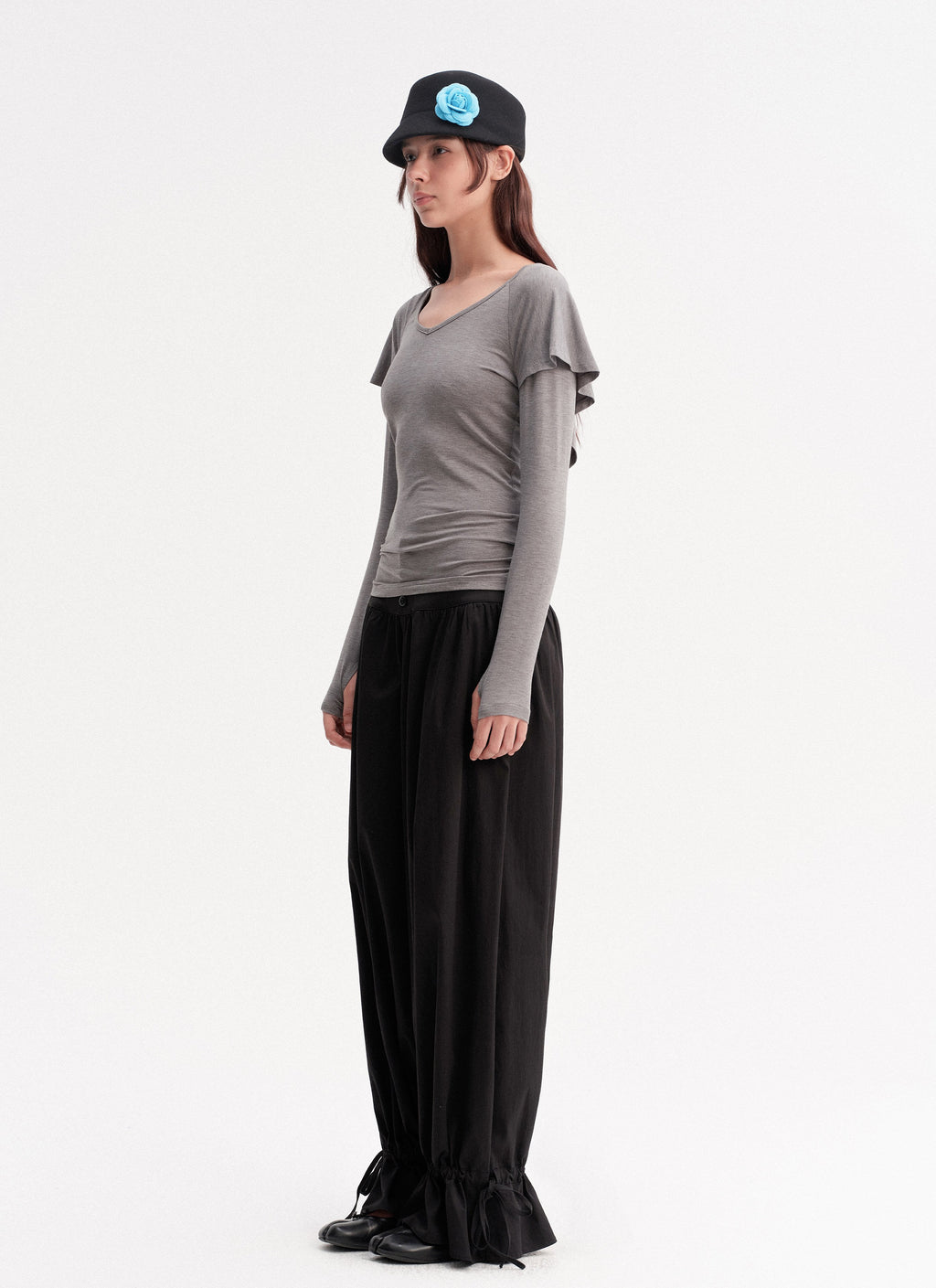 Cape Layered Sleeve Top
