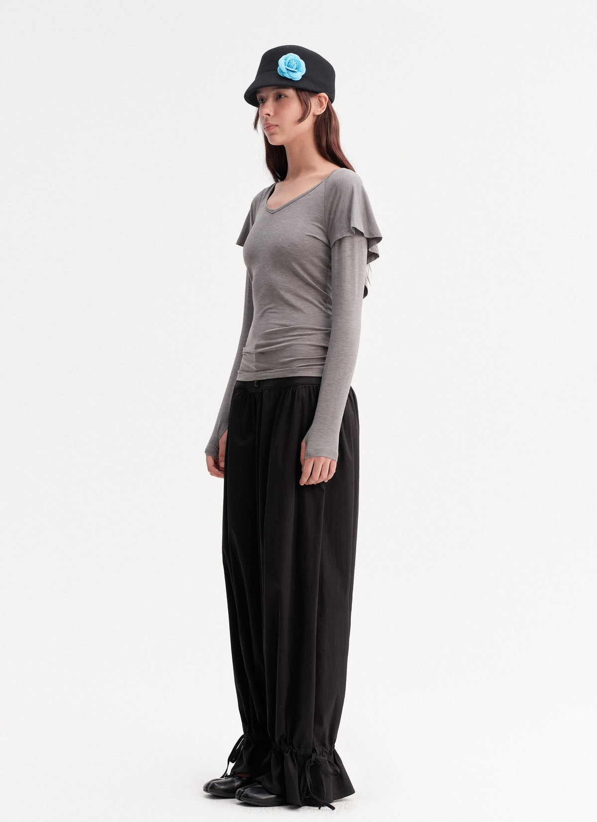 Cape Layered Sleeve Top