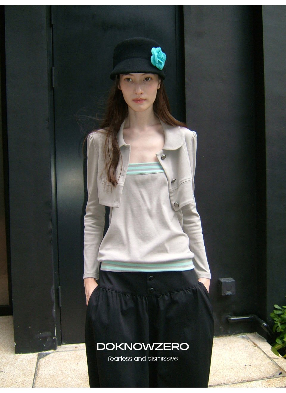 Mint Line Tube Top & Contour Bolero