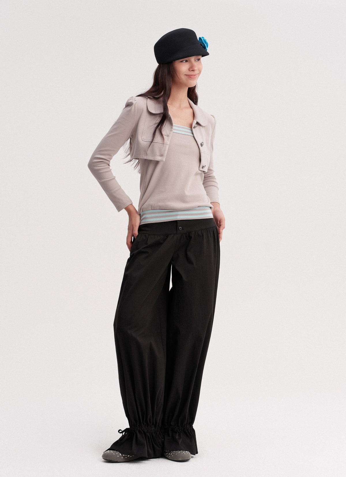 Mint Line Tube Top & Contour Bolero