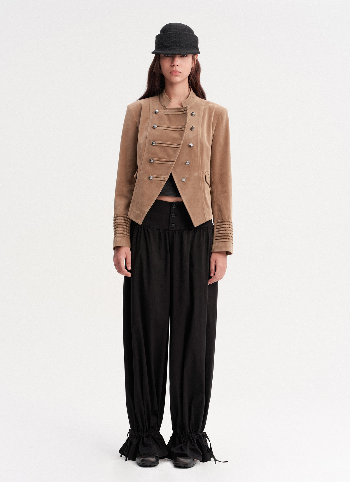 Drawstring Balloon Hem Pants