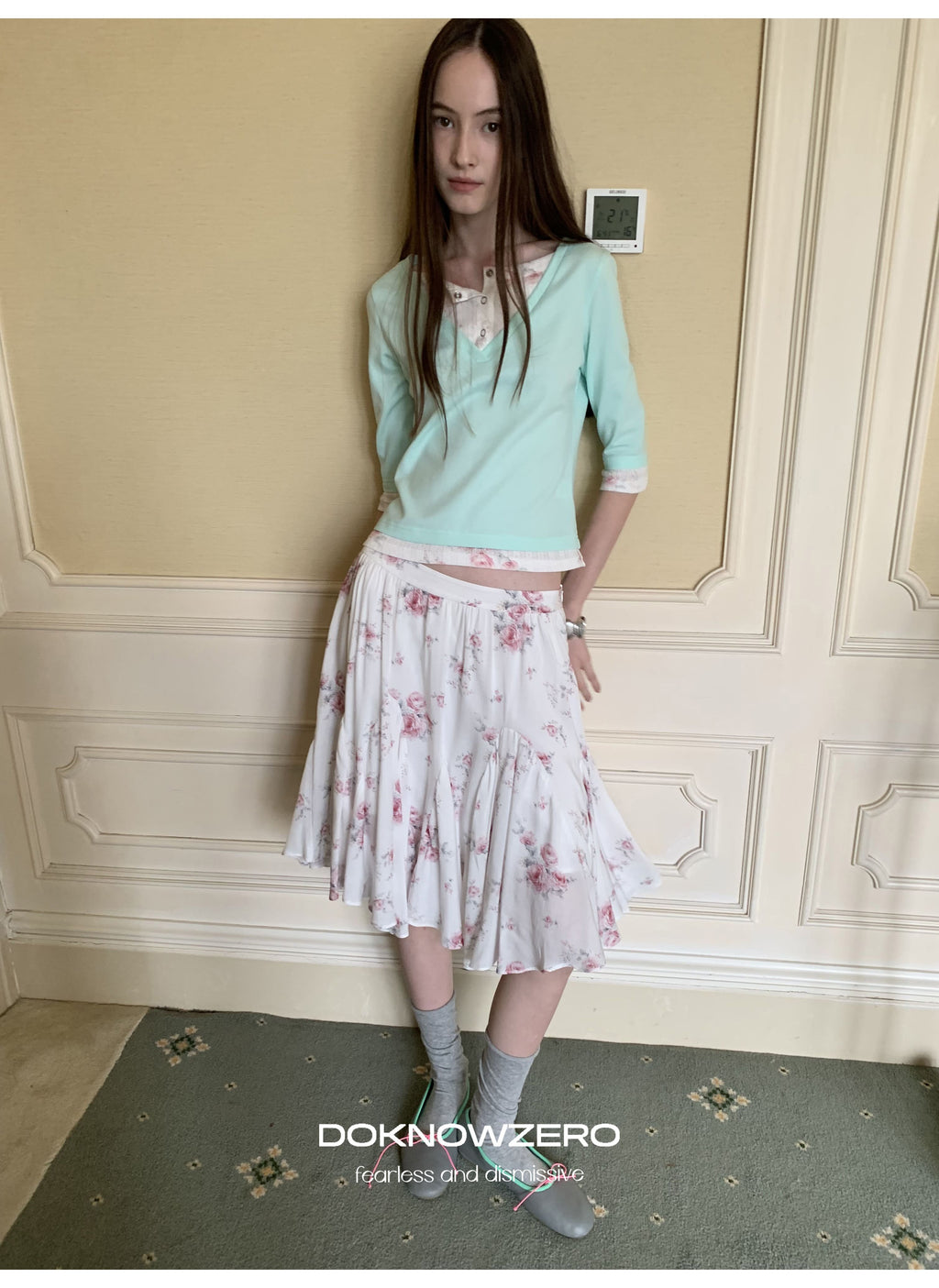 Floral Layered Sleeve Top