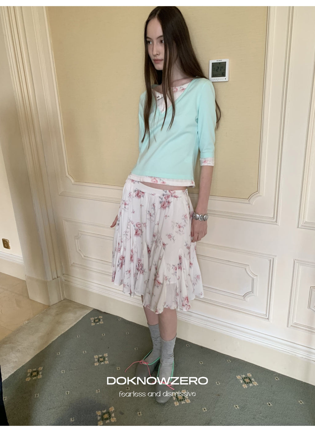 Floral Layered Sleeve Top