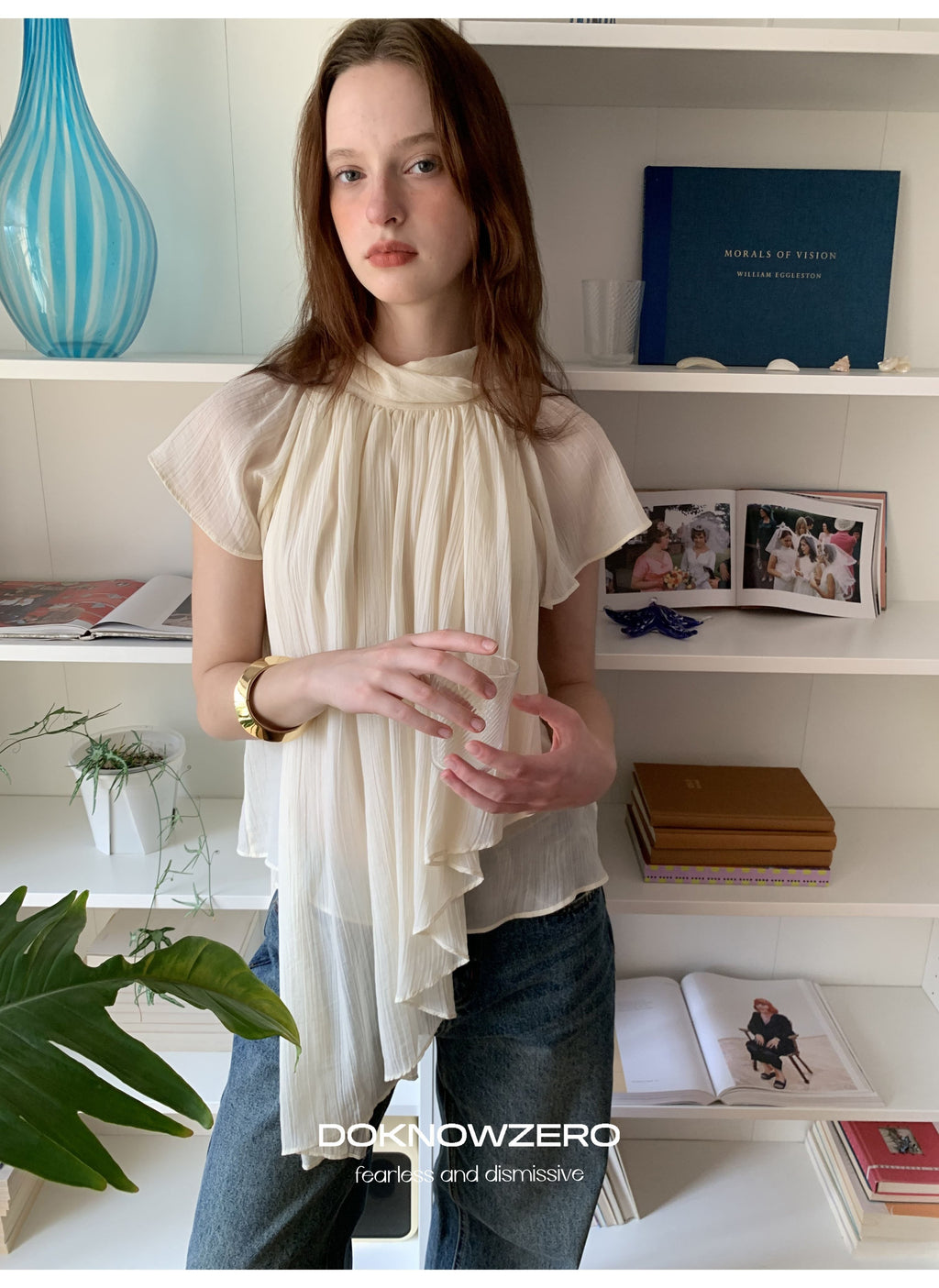 Layered Tie Neck Top