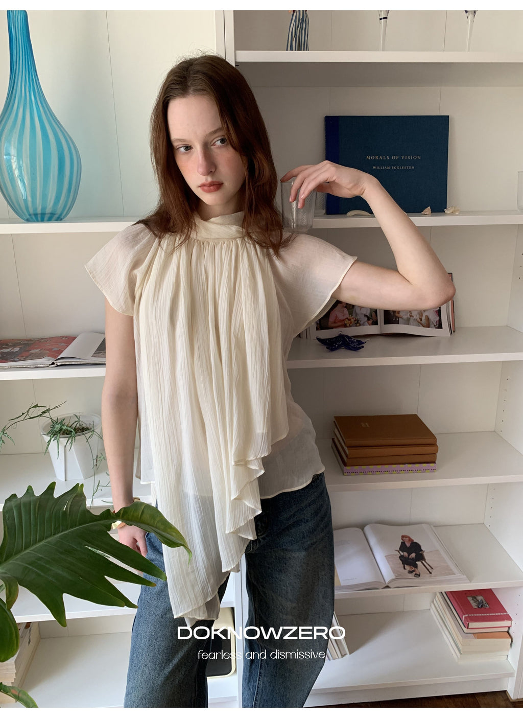 Layered Tie Neck Top