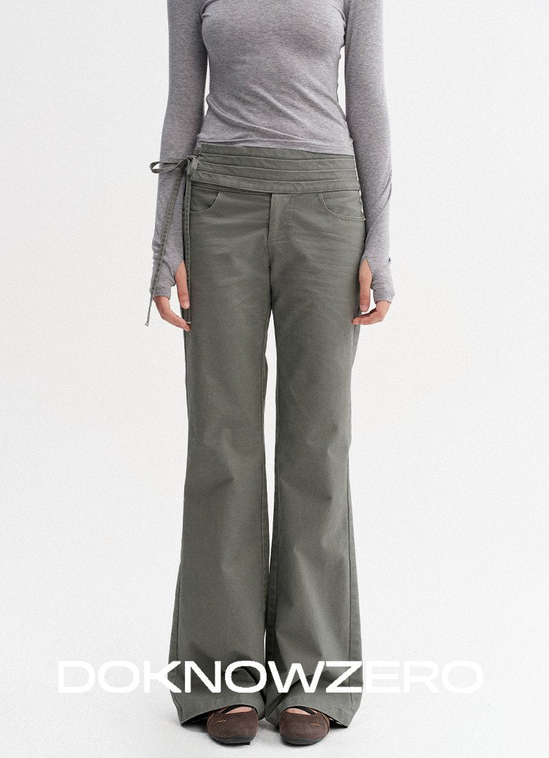 Wrapline Flare Pants (2color)