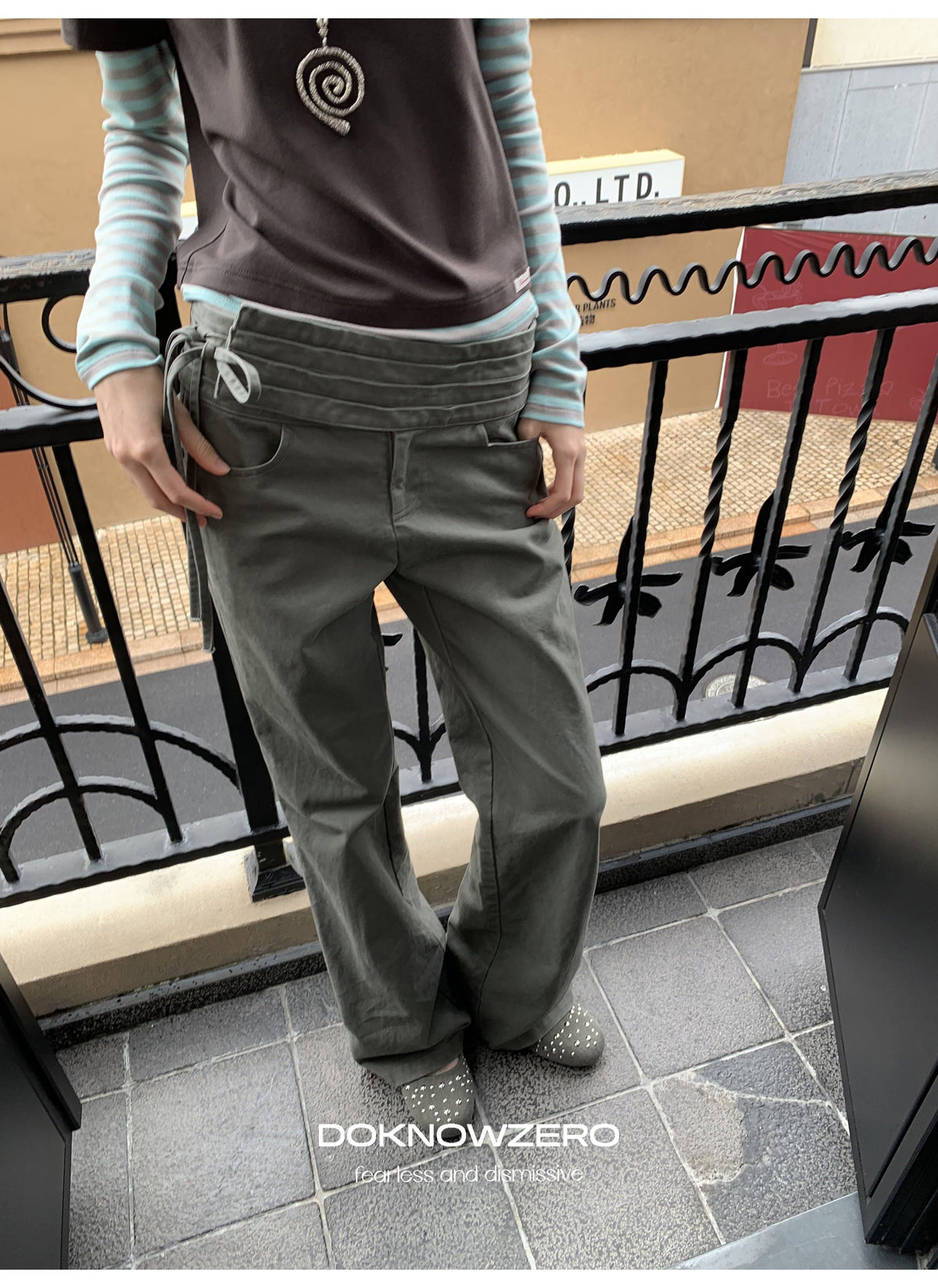 Wrapline Flare Pants (2color)