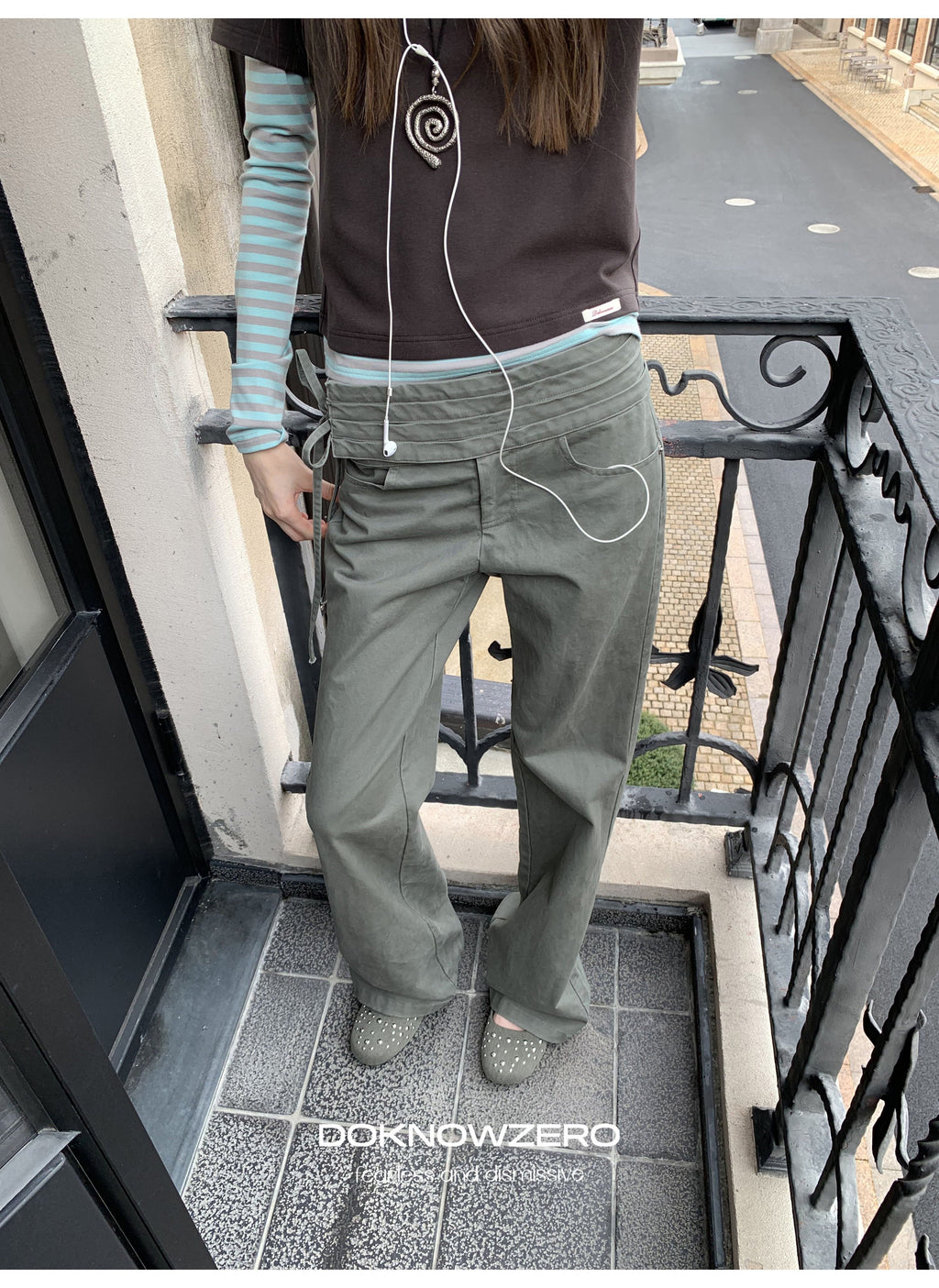Wrapline Flare Pants (2color)
