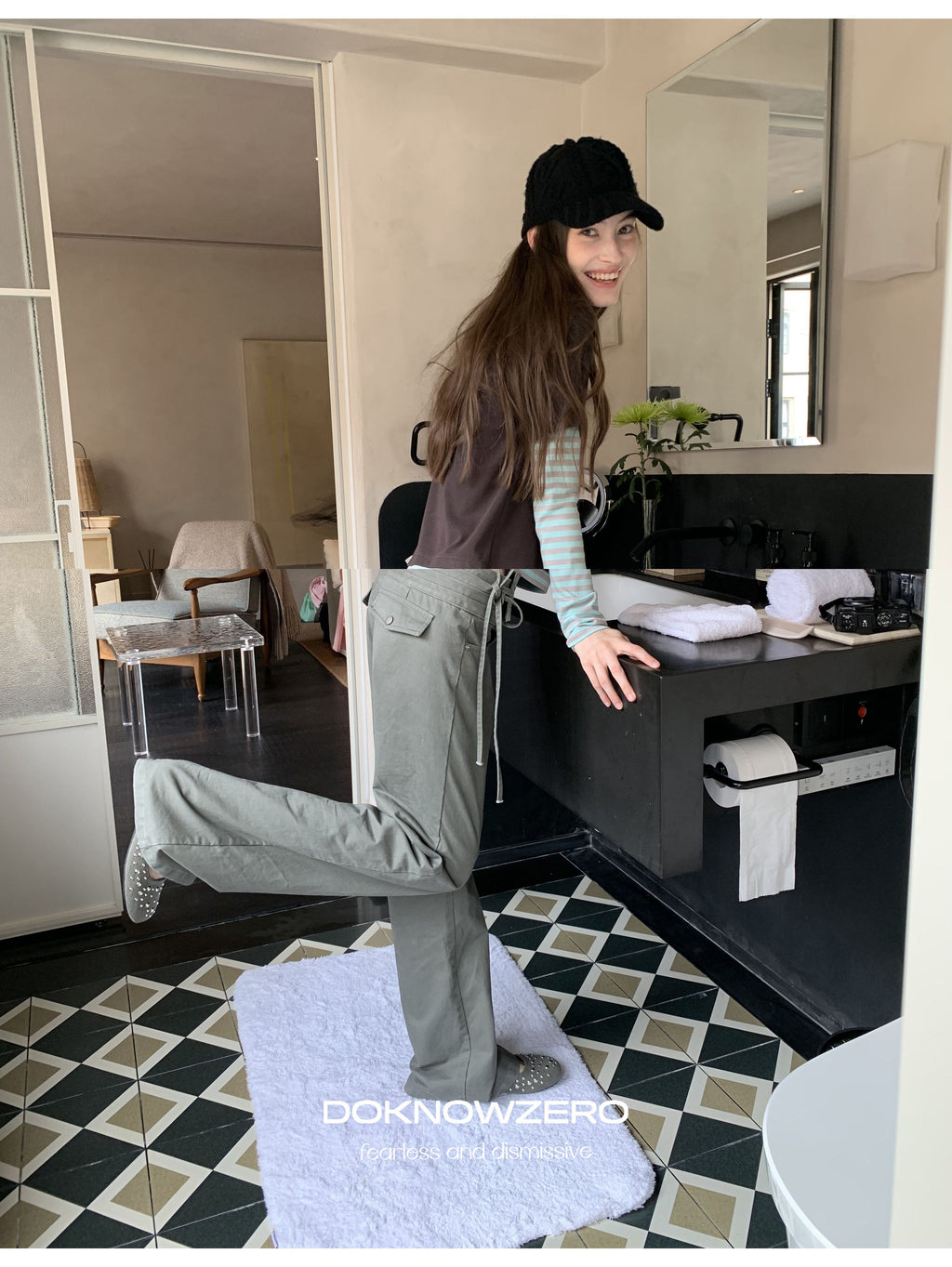 Wrapline Flare Pants (2color)