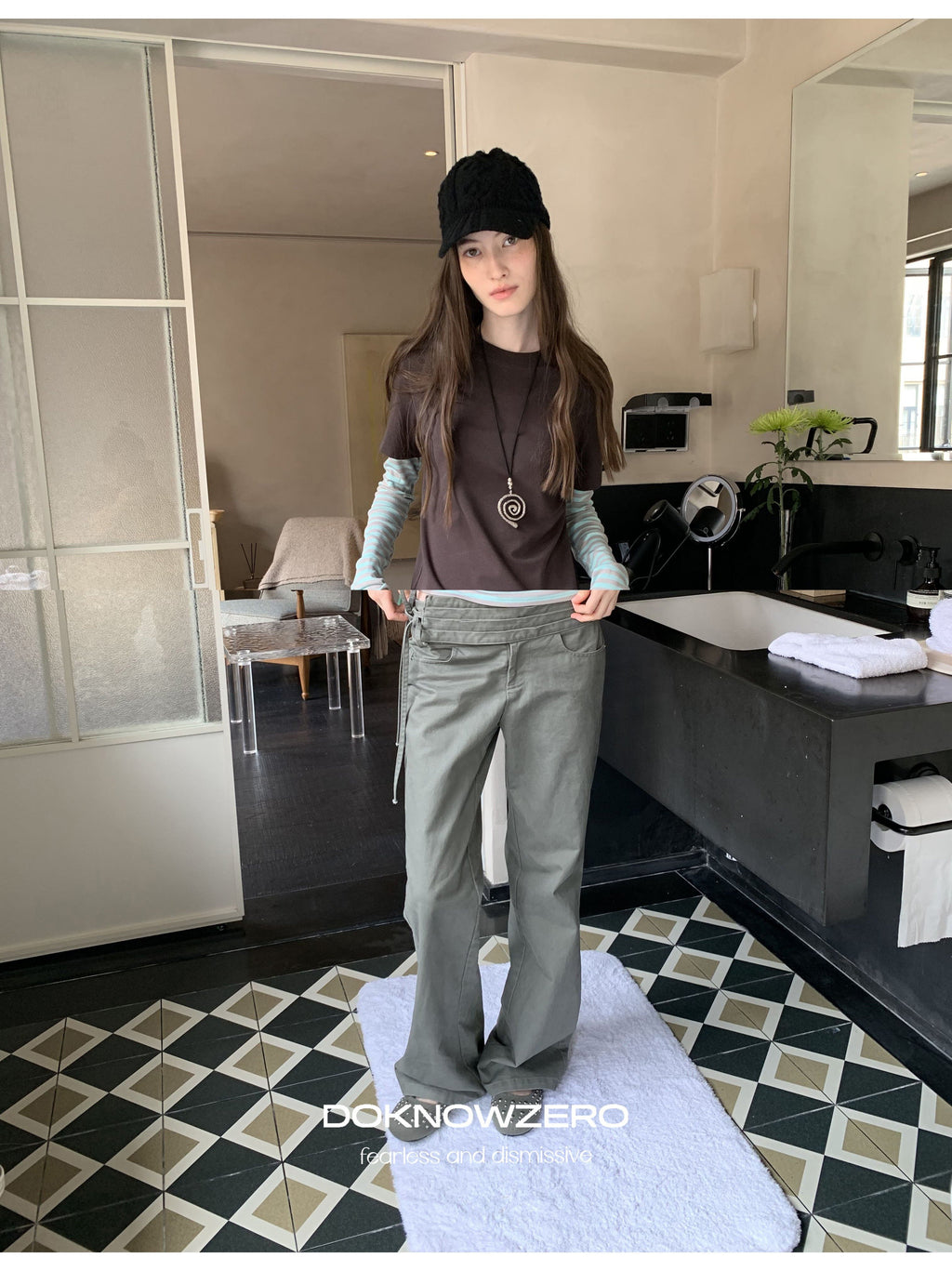 Wrapline Flare Pants (2color)
