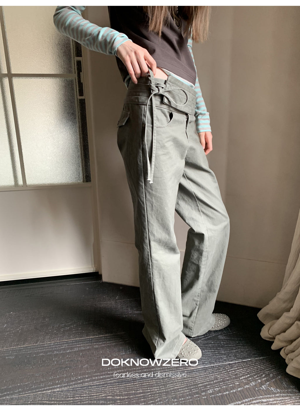 Wrapline Flare Pants (2color)