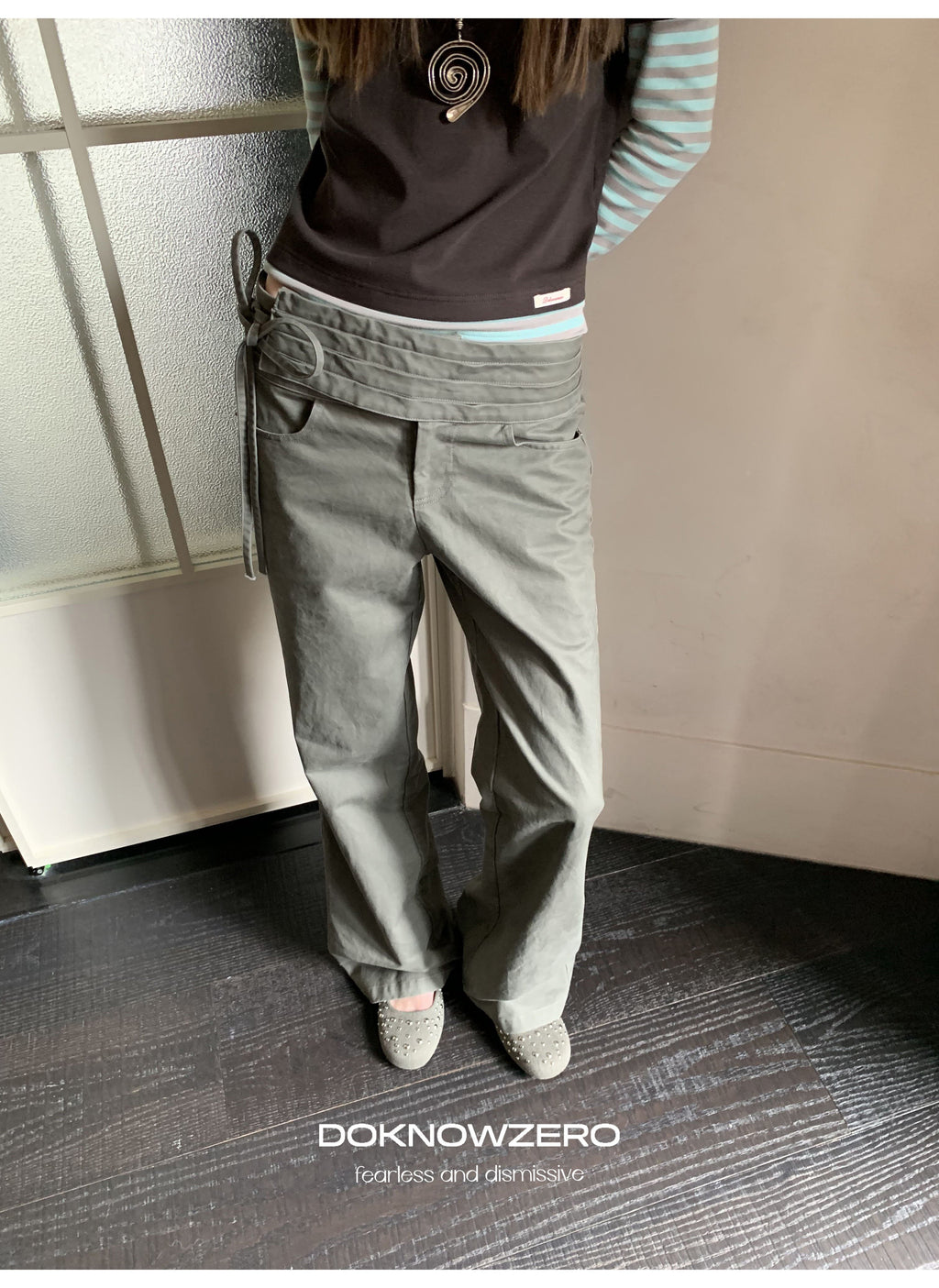 Wrapline Flare Pants (2color)