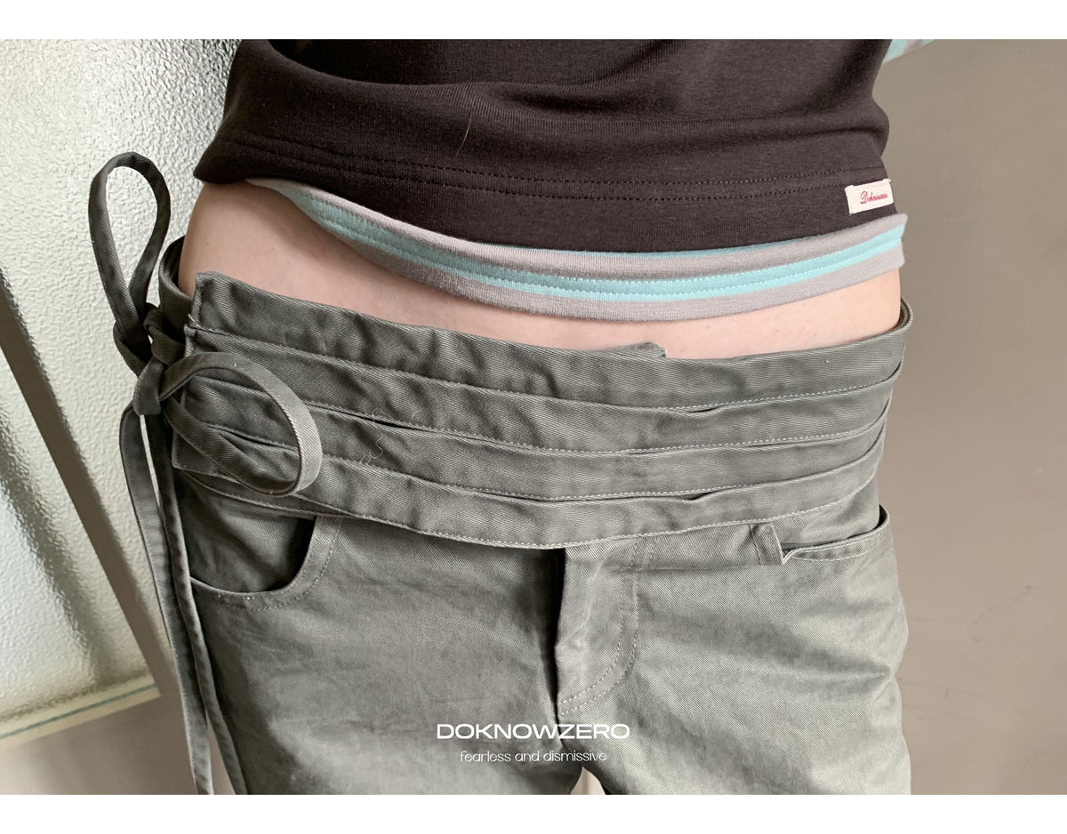 Wrapline Flare Pants (2color)