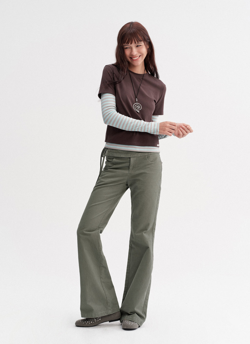 Wrapline Flare Pants (2color)
