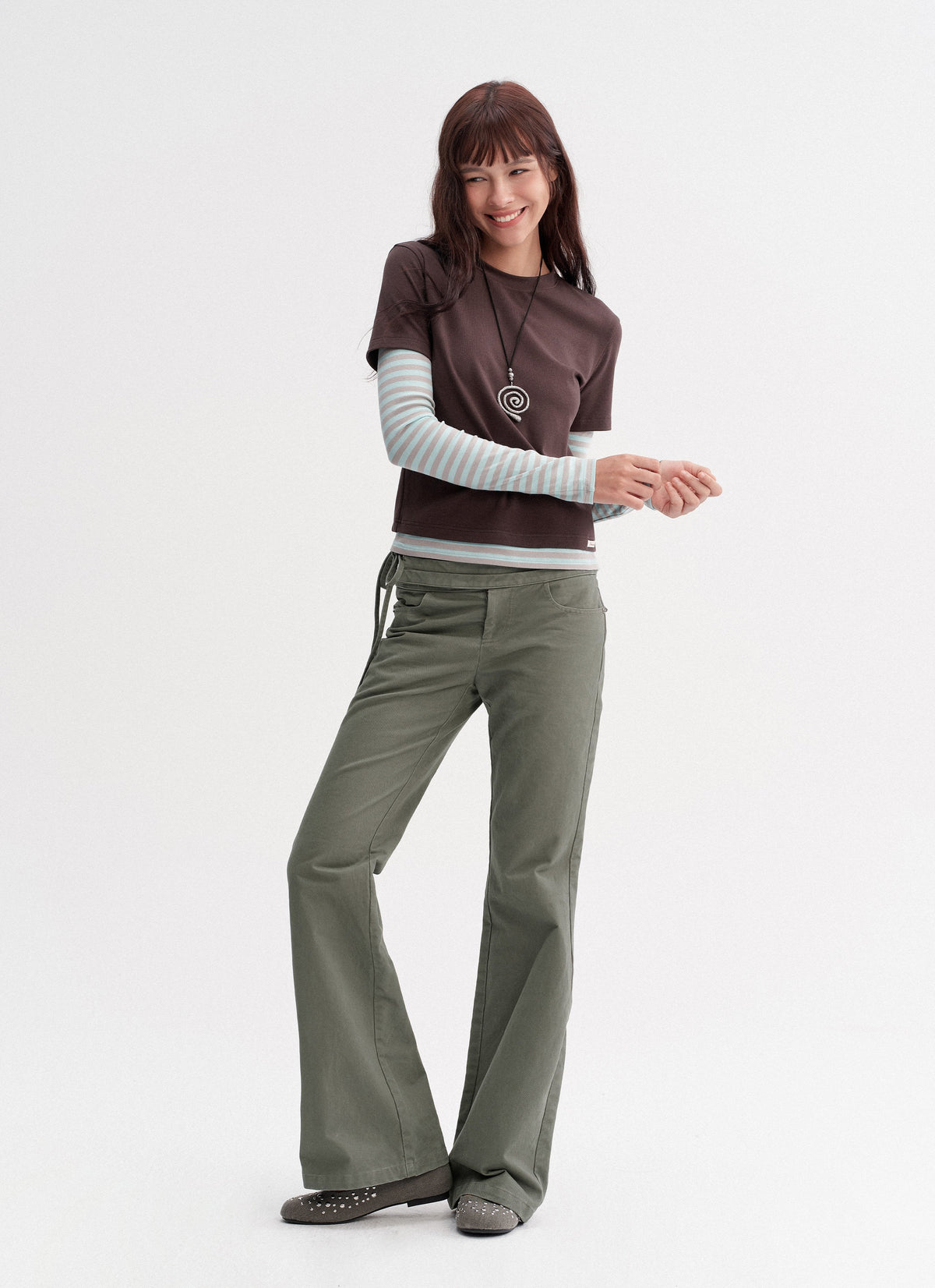 Wrapline Flare Pants (2color)