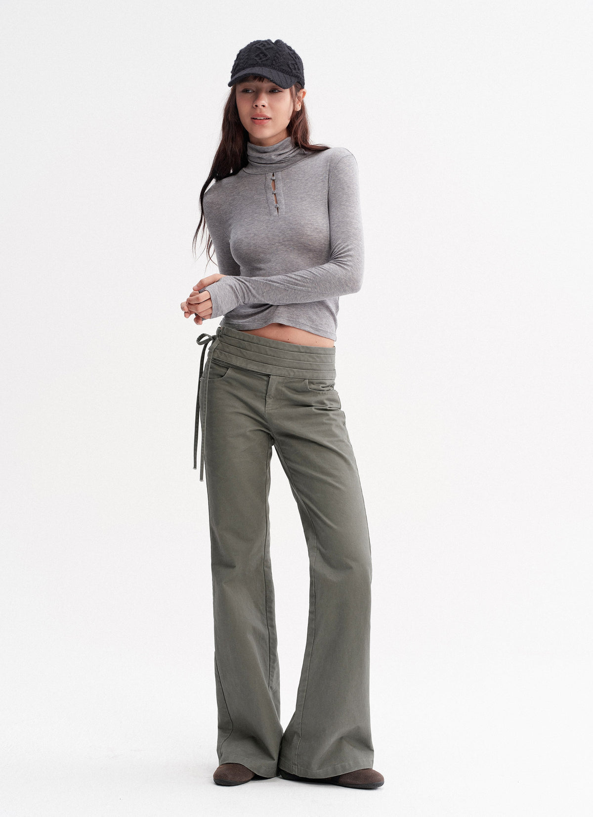 Wrapline Flare Pants (2color)