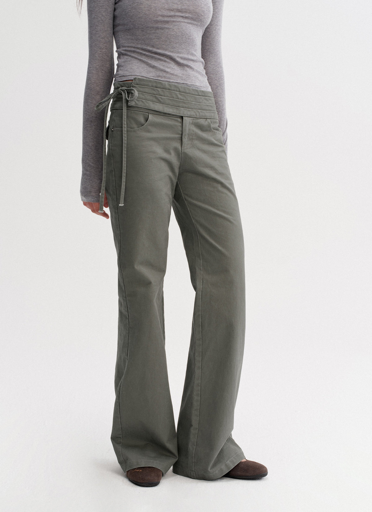 Wrapline Flare Pants (2color)