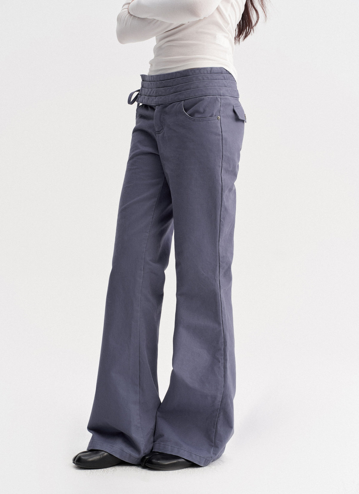 Wrapline Flare Pants (2color)