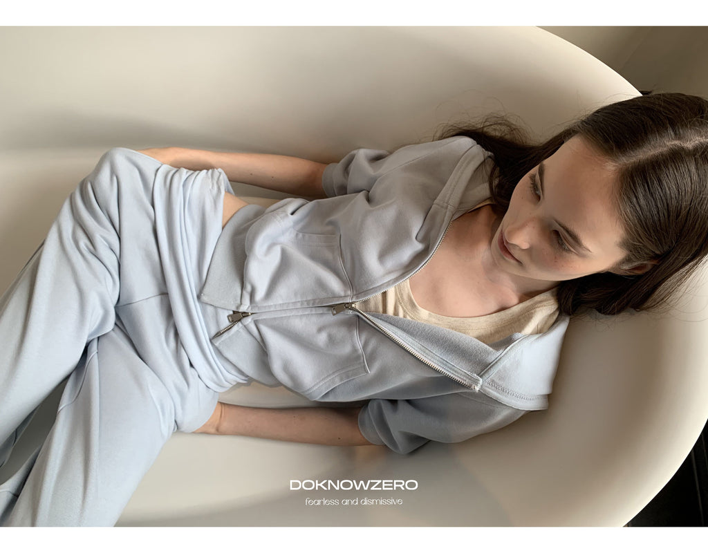 Cloud Zip Hoodie & Lounge Pants (2color)