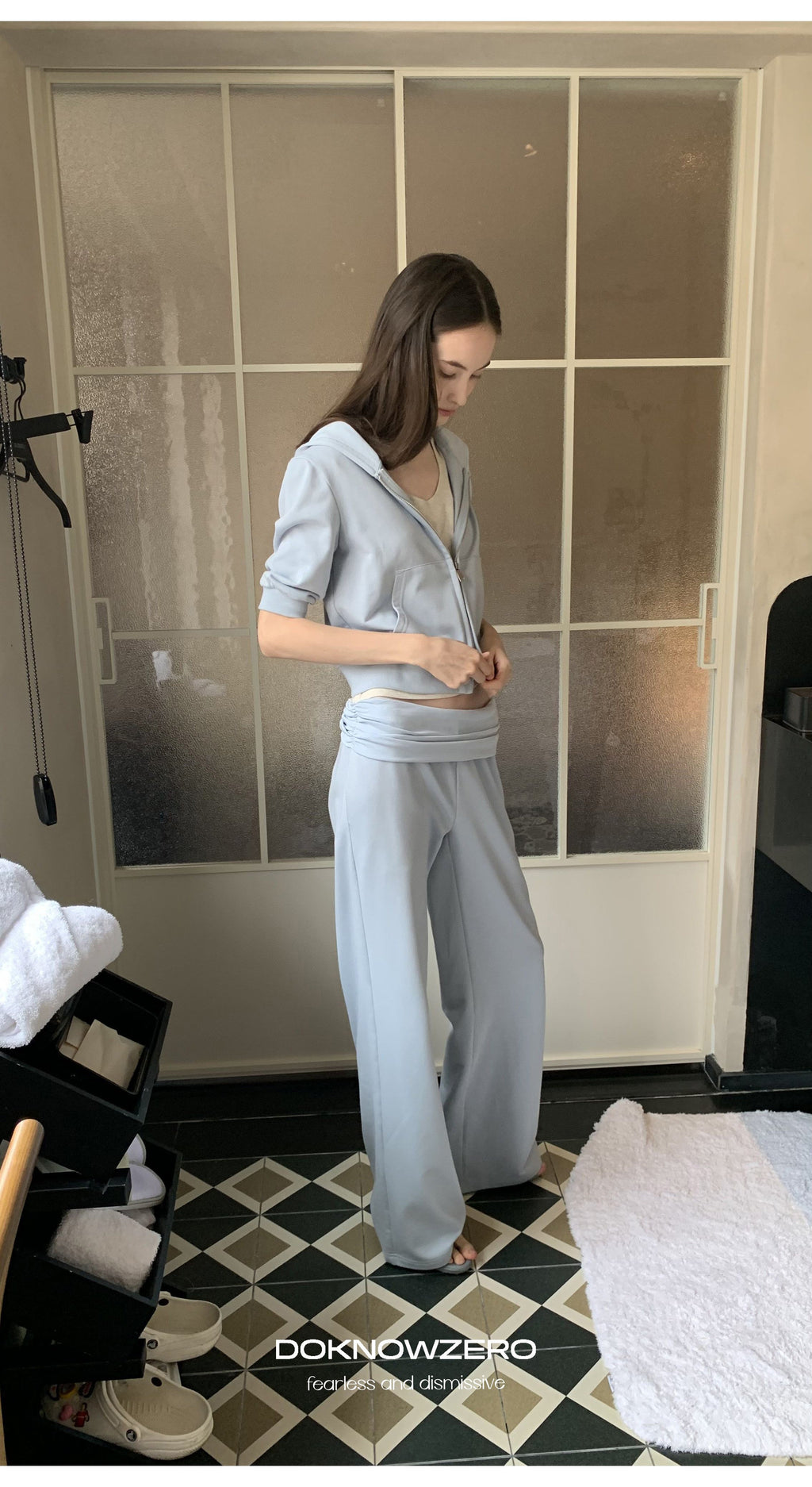 Cloud Zip Hoodie & Lounge Pants (2color)