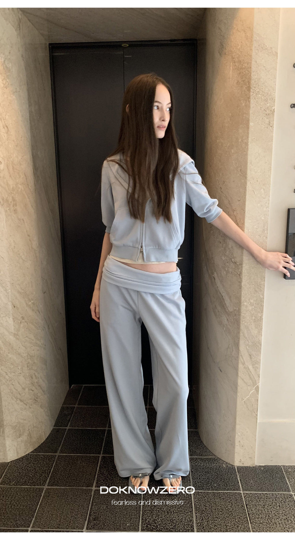 Cloud Zip Hoodie & Lounge Pants (2color)