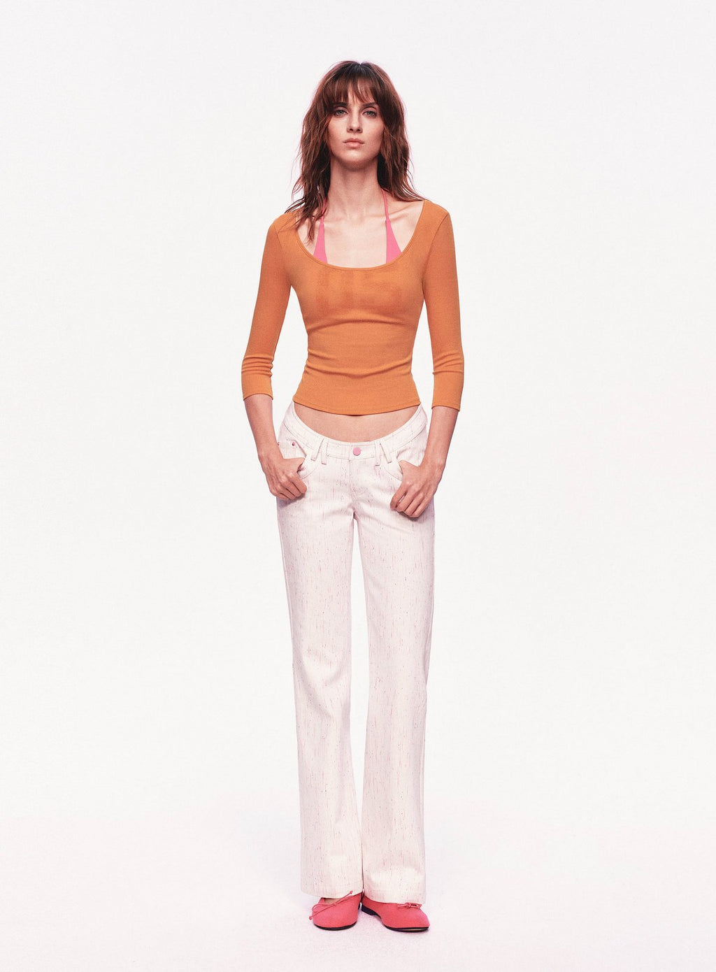 Sunset Scoop Neck Top