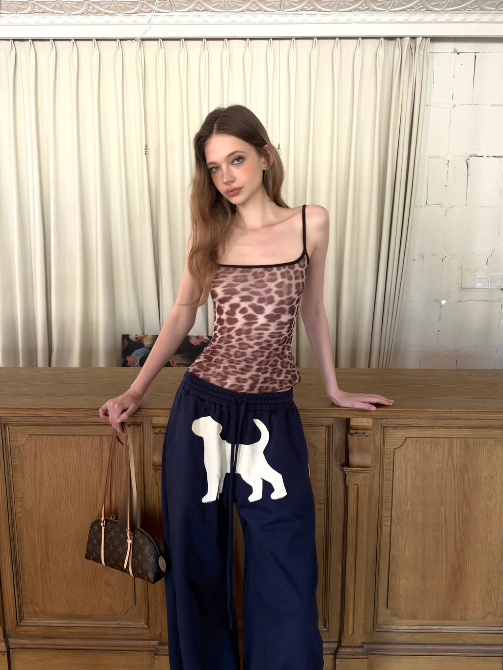 Leopard Sheer Sleek Top