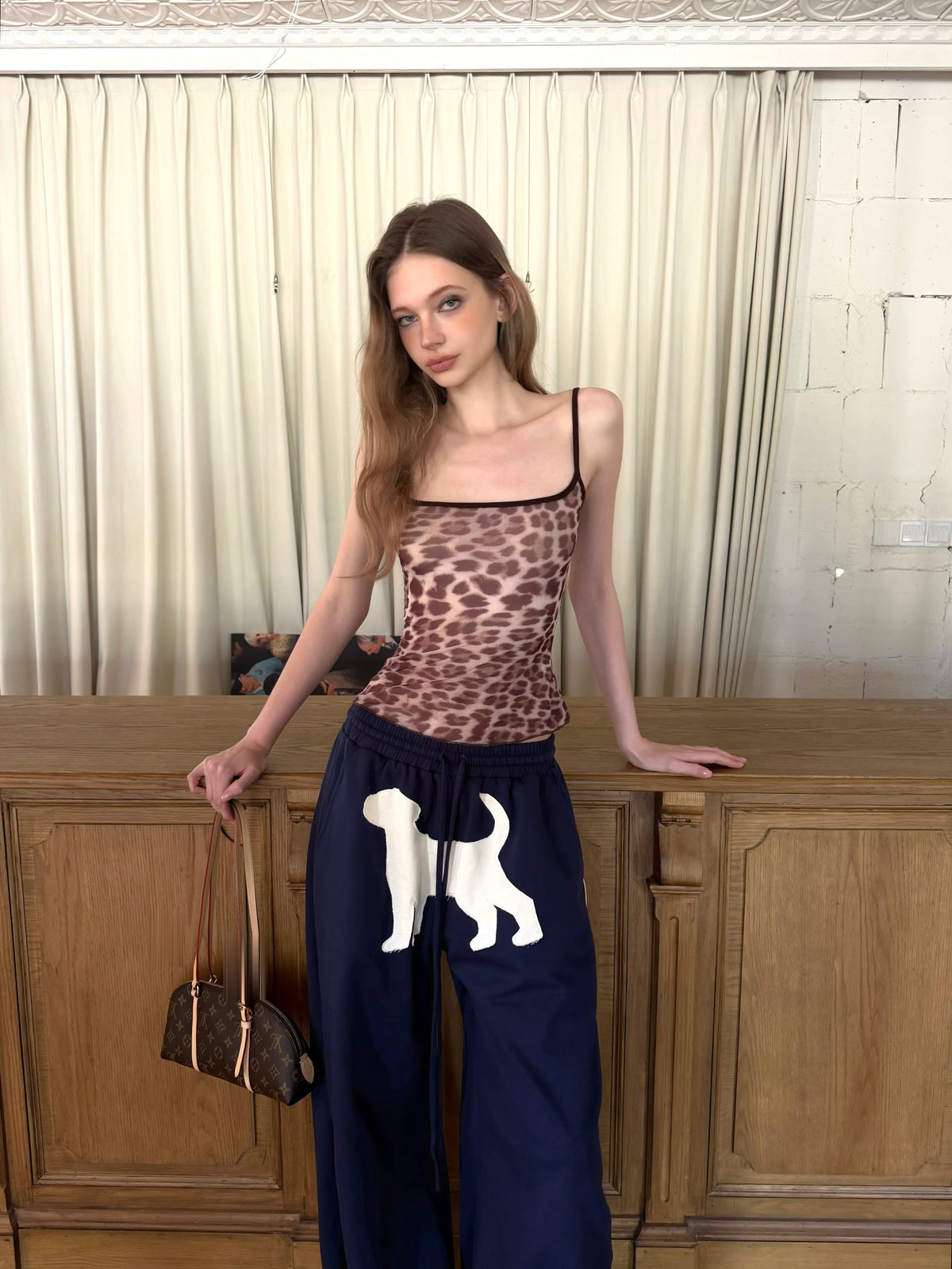 Leopard Sheer Sleek Top
