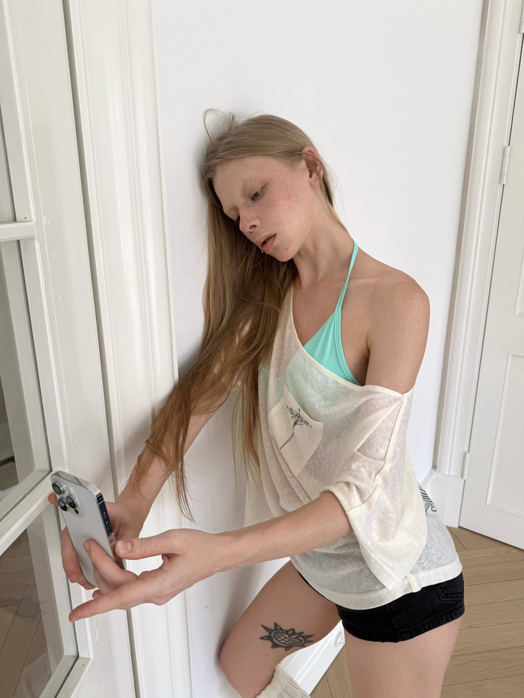 Ethereal Sheer Print Top