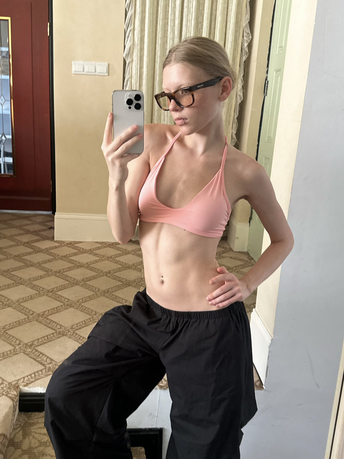 V-Neck Halter Top (3color)