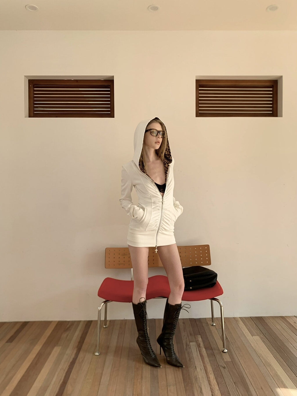 Leopard Edge Contour Hoodie