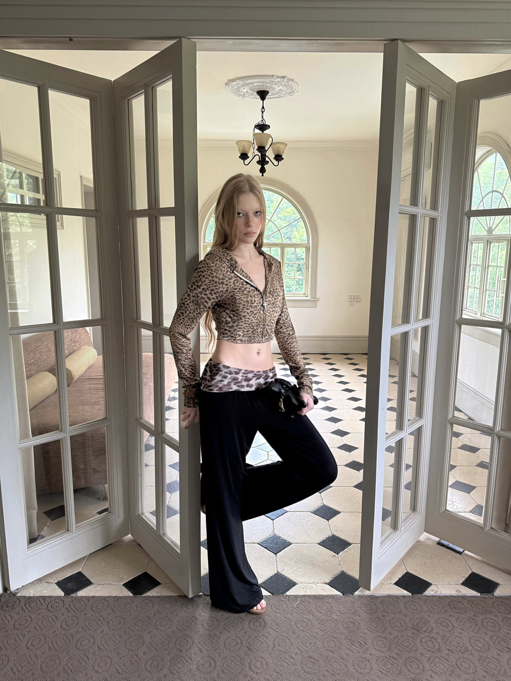Leopard Relaxed Wide Pants