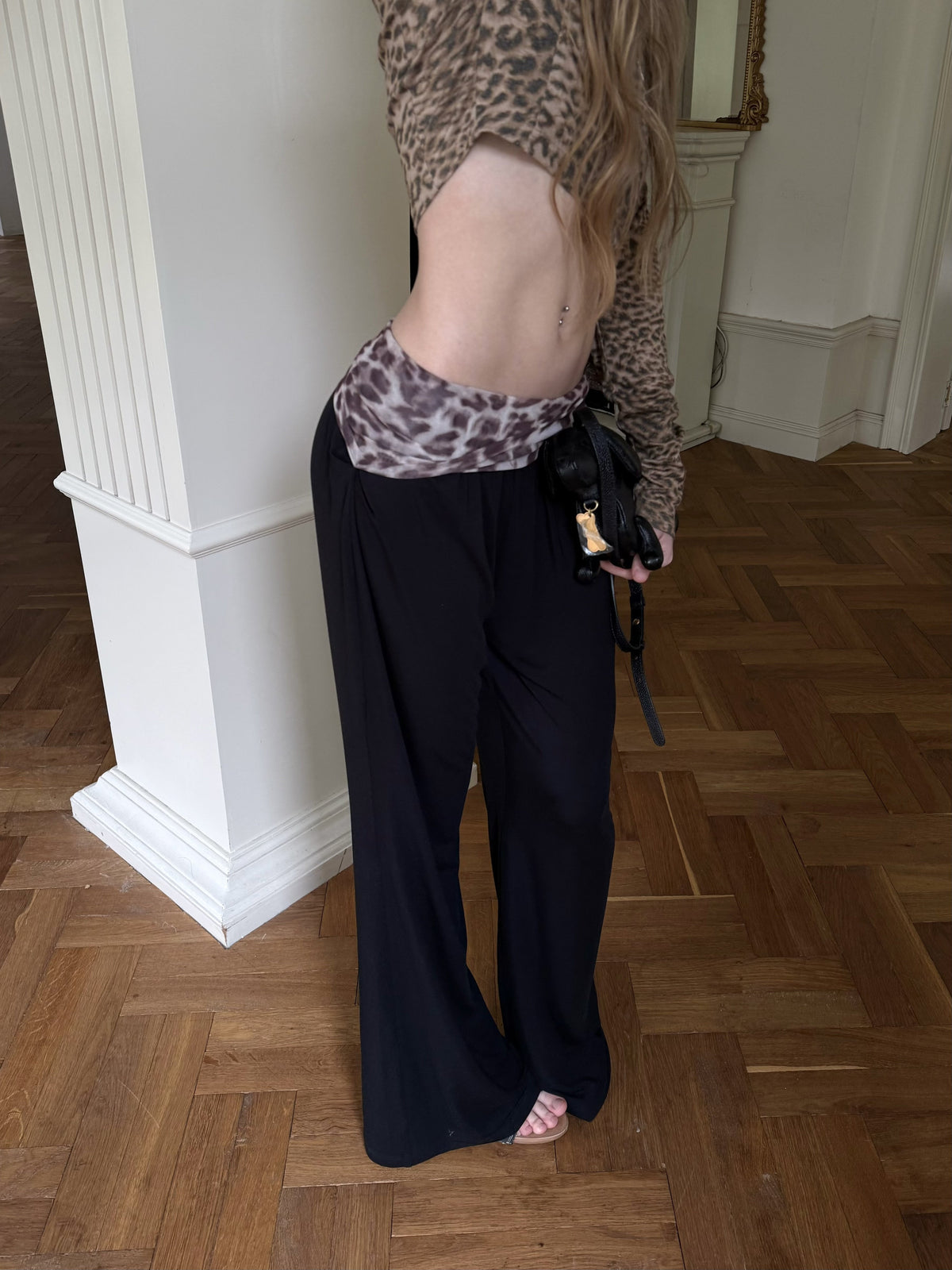 Leopard Relaxed Wide Pants