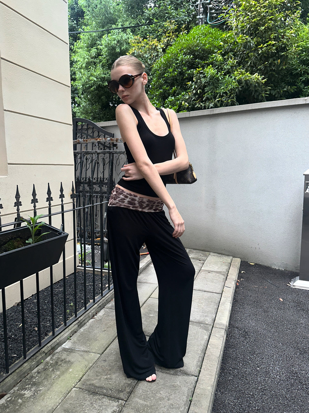 Leopard Relaxed Wide Pants