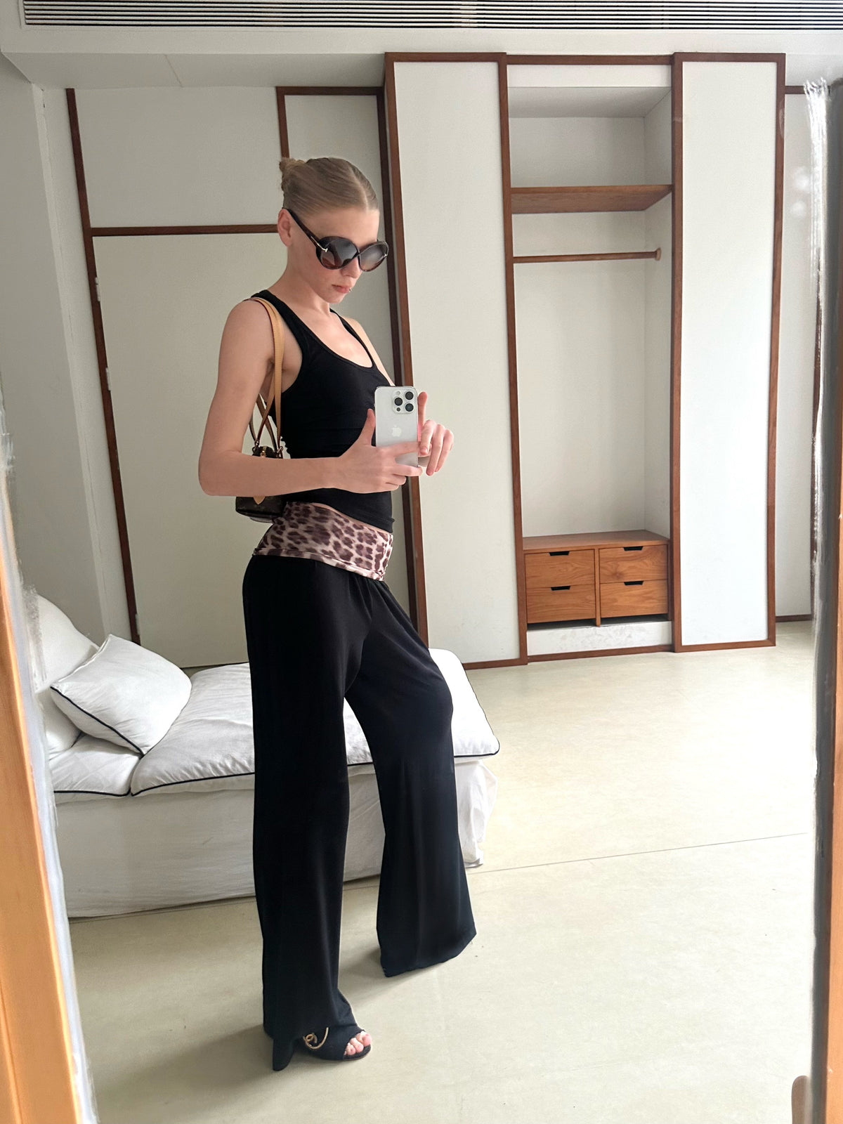 Leopard Relaxed Wide Pants