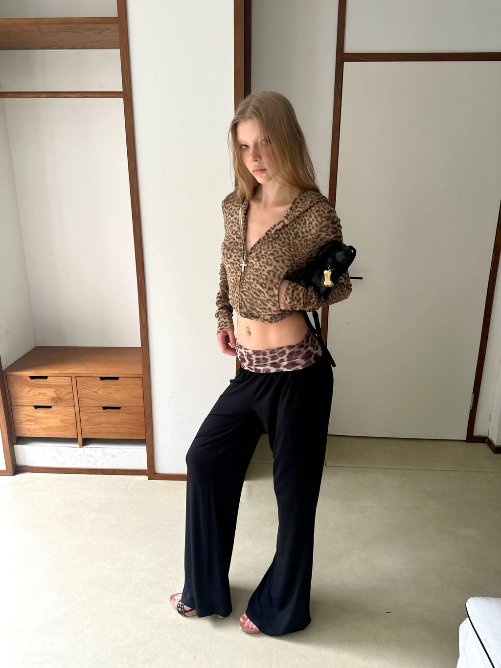 Leopard Relaxed Wide Pants