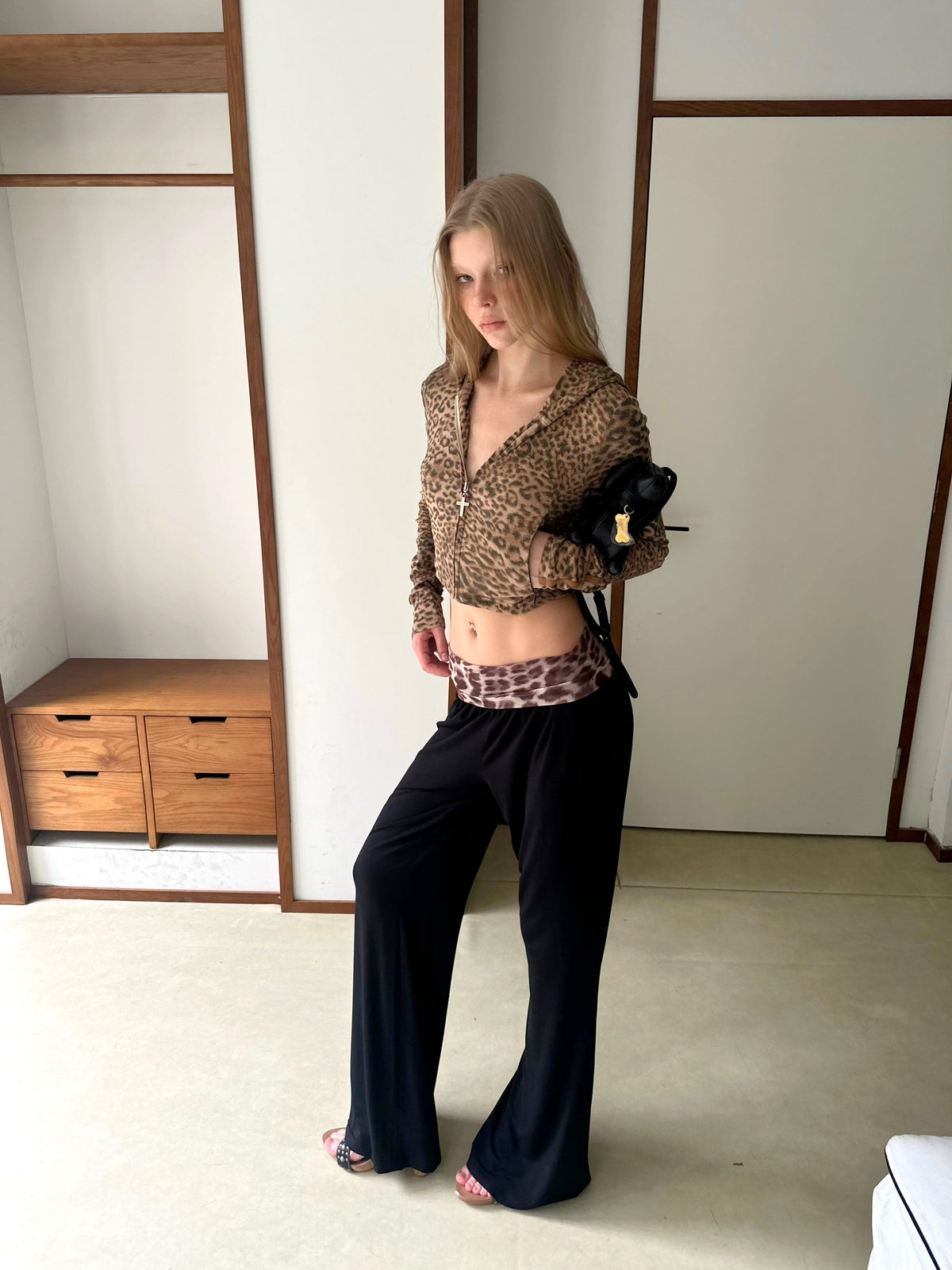 Leopard Relaxed Wide Pants