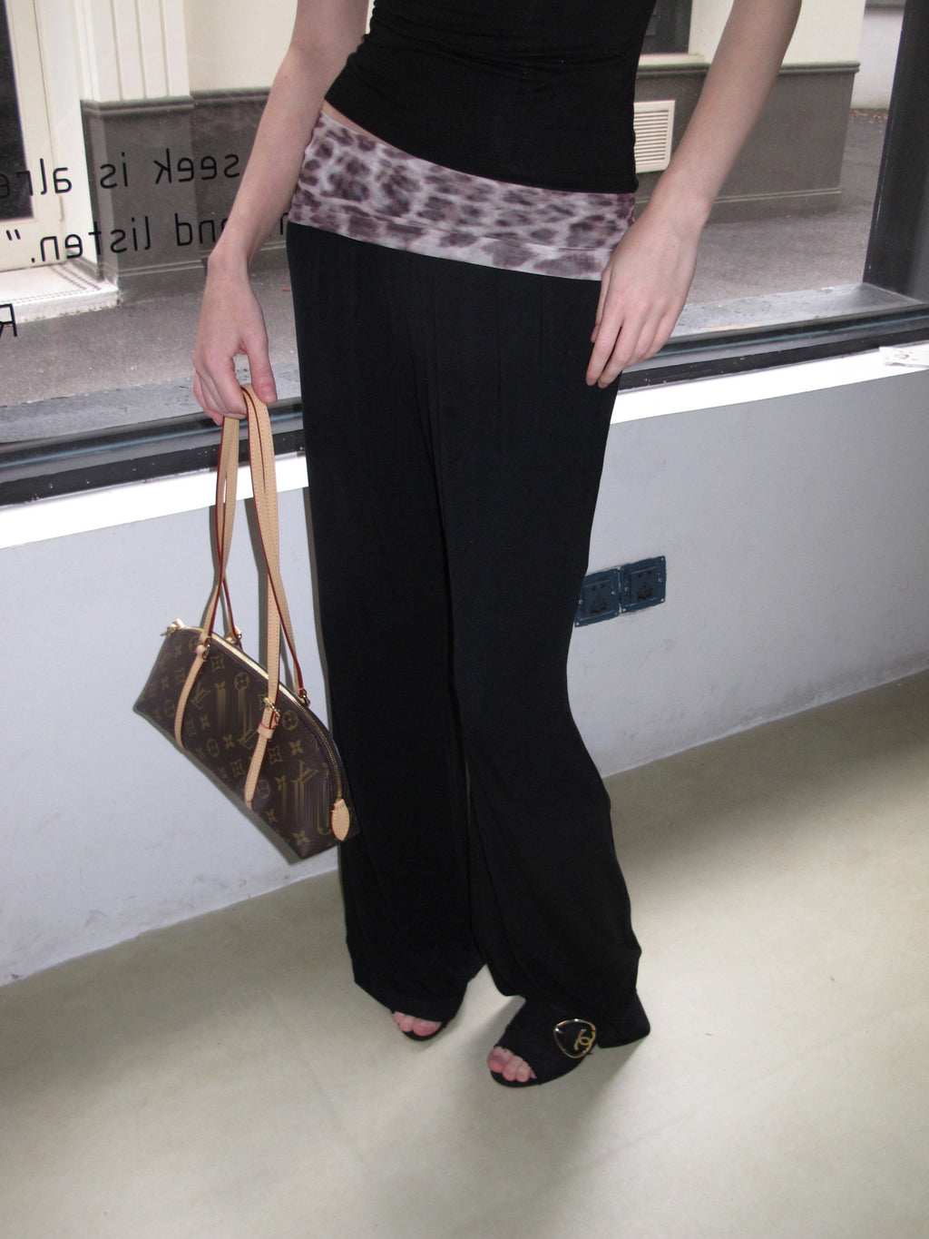 Leopard Relaxed Wide Pants