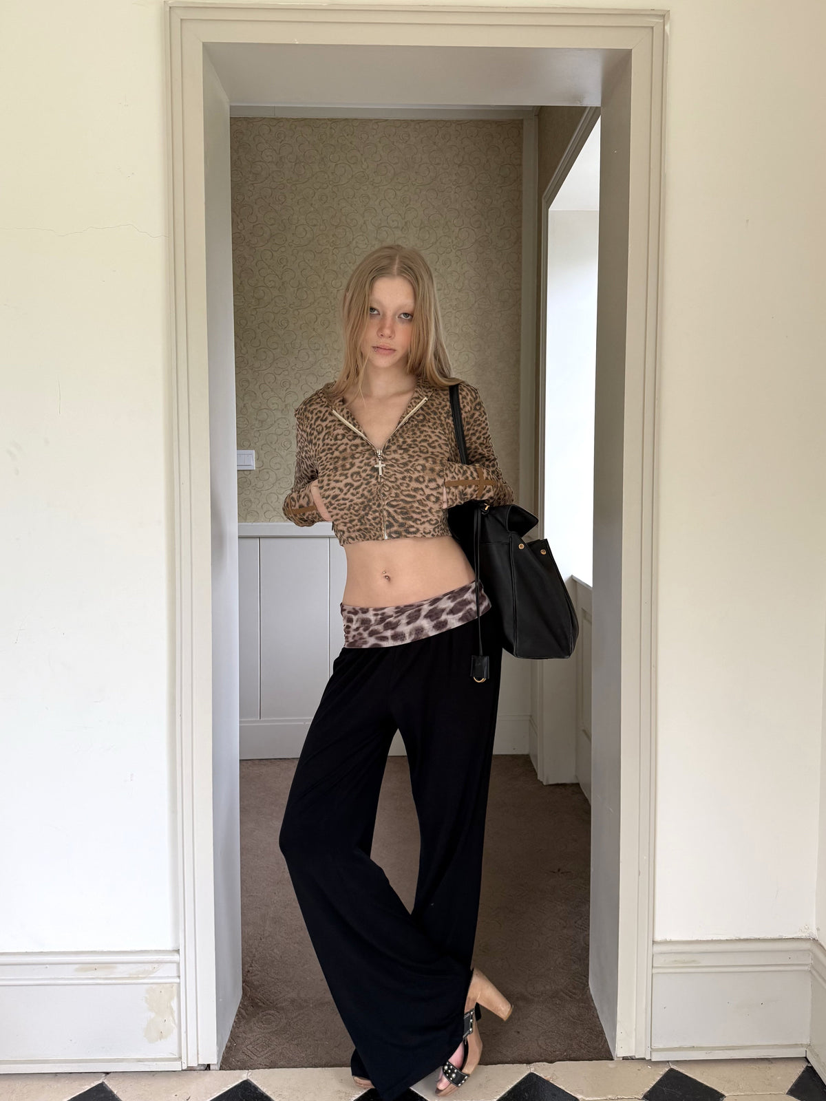 Leopard Relaxed Wide Pants