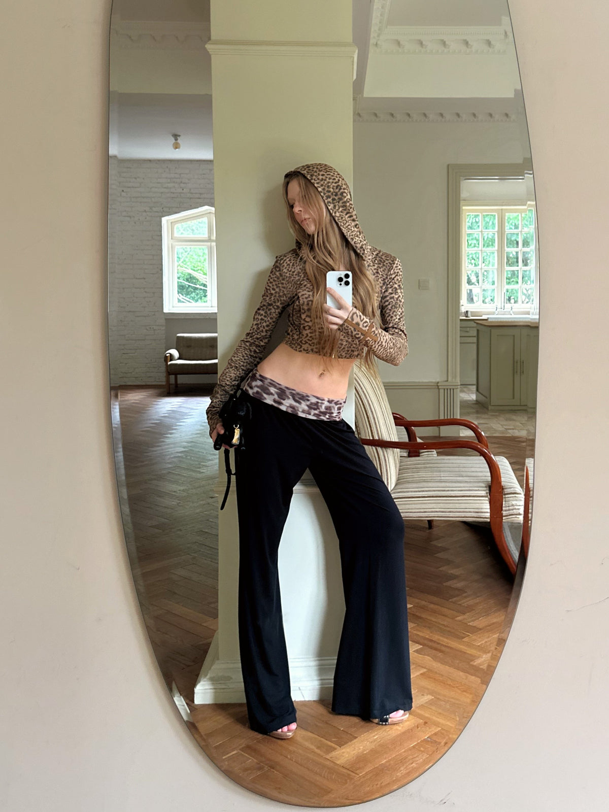 Leopard Relaxed Wide Pants